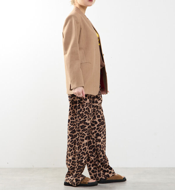 SOFFITTO「【A_/エース】リネン混ノーカラージャケット」|ノーカラージャケット|