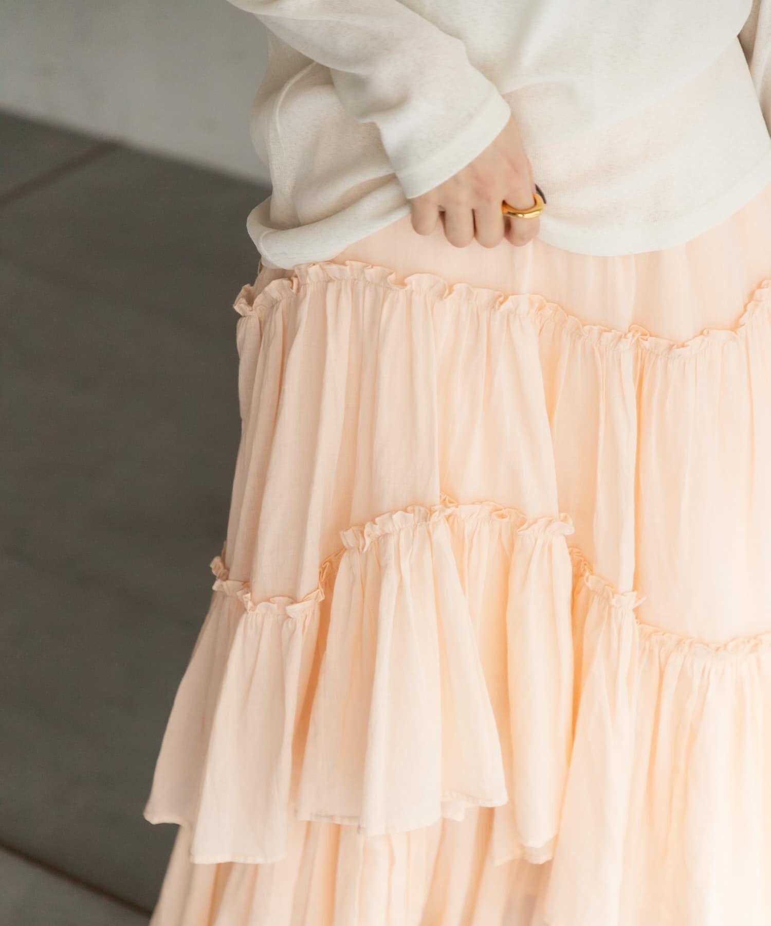 URBAN RESEARCH DOORS「ランダムティアードスカート」|スカート|