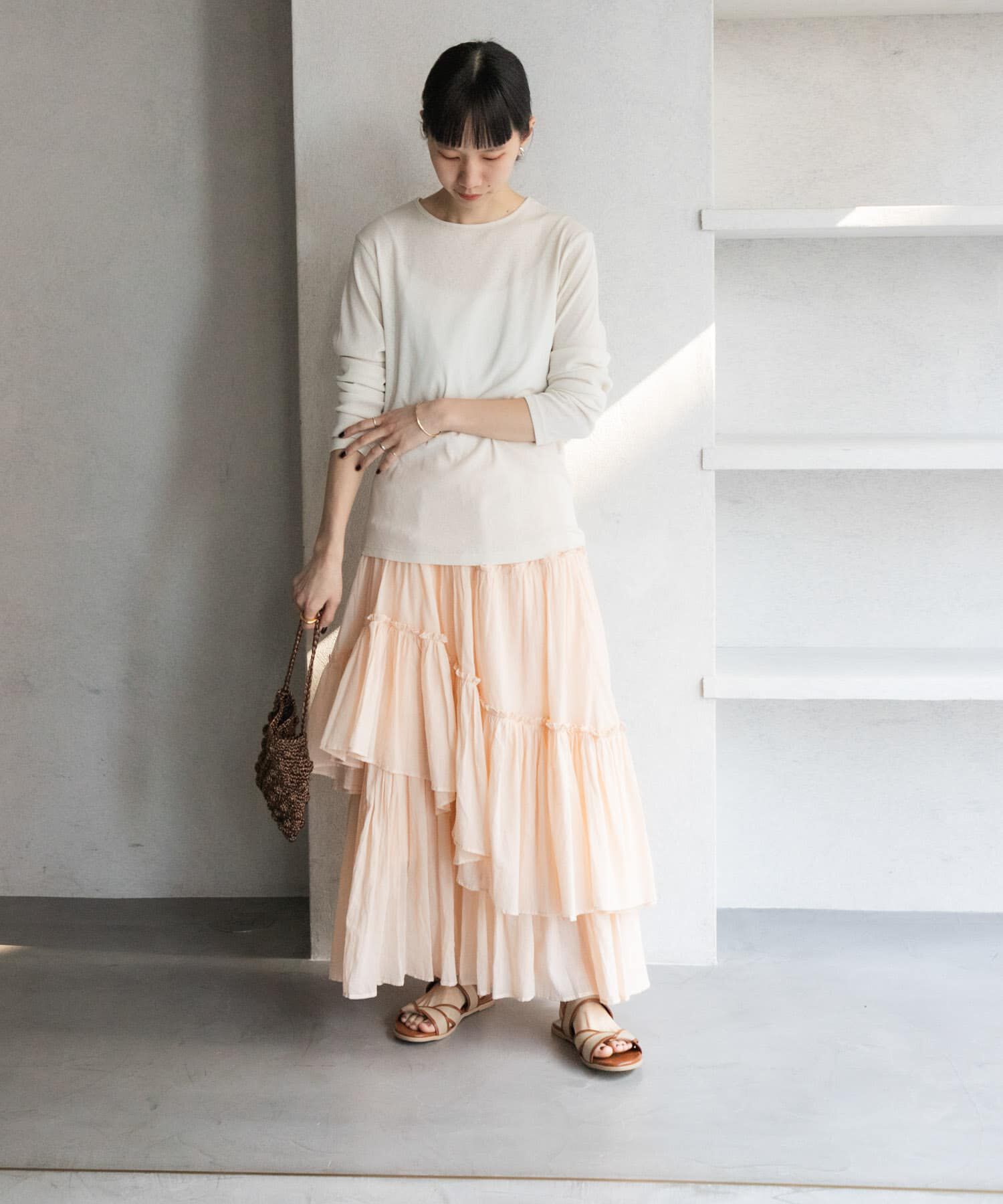 URBAN RESEARCH DOORS「ランダムティアードスカート」|スカート|