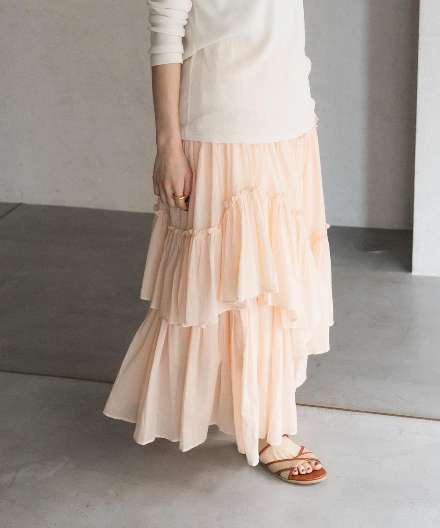 URBAN RESEARCH DOORS「ランダムティアードスカート」|スカート|