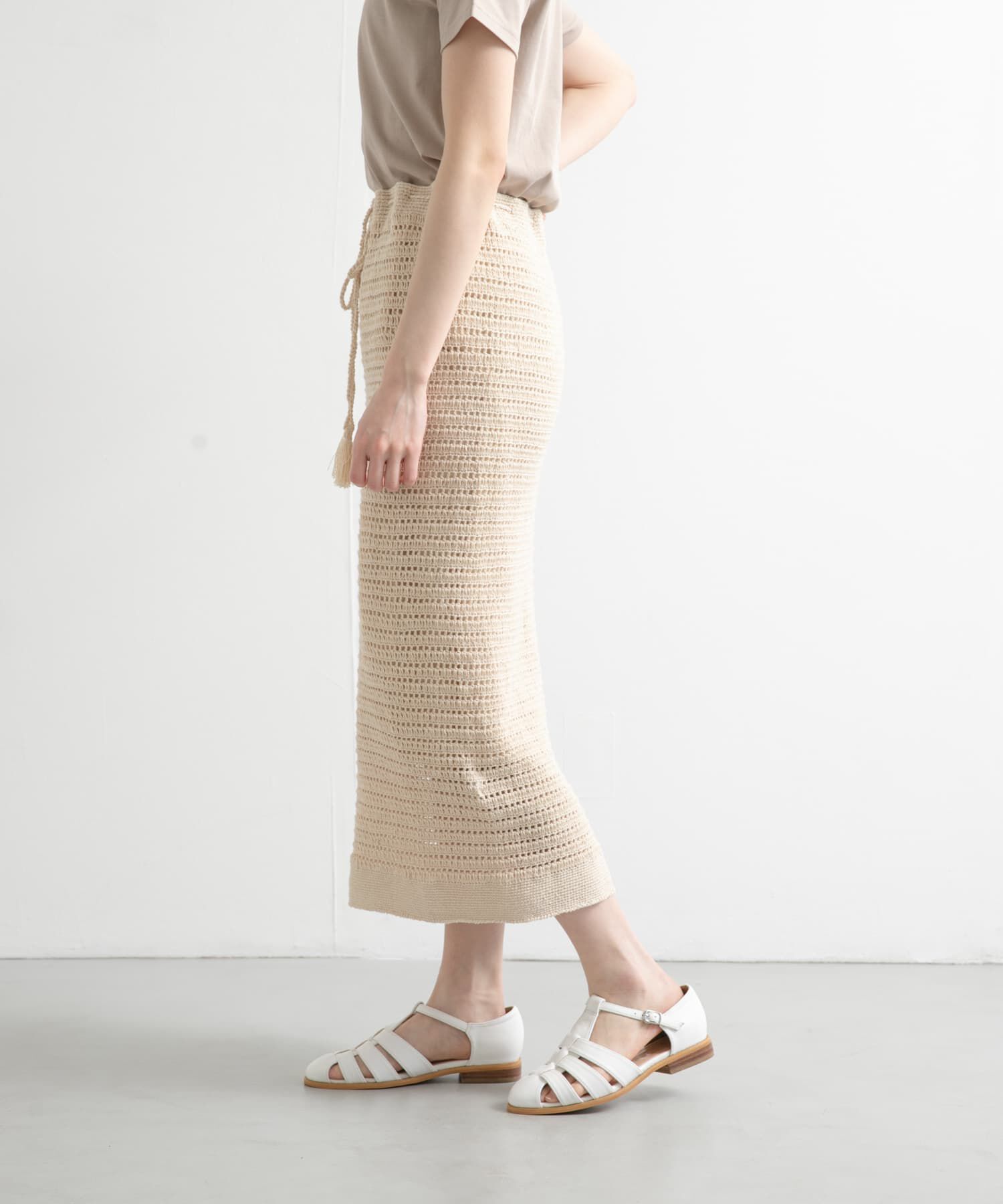 URBAN RESEARCH DOORS「『別注』KHWOPA&times;DOORS　かぎ針スカート」|スカート|