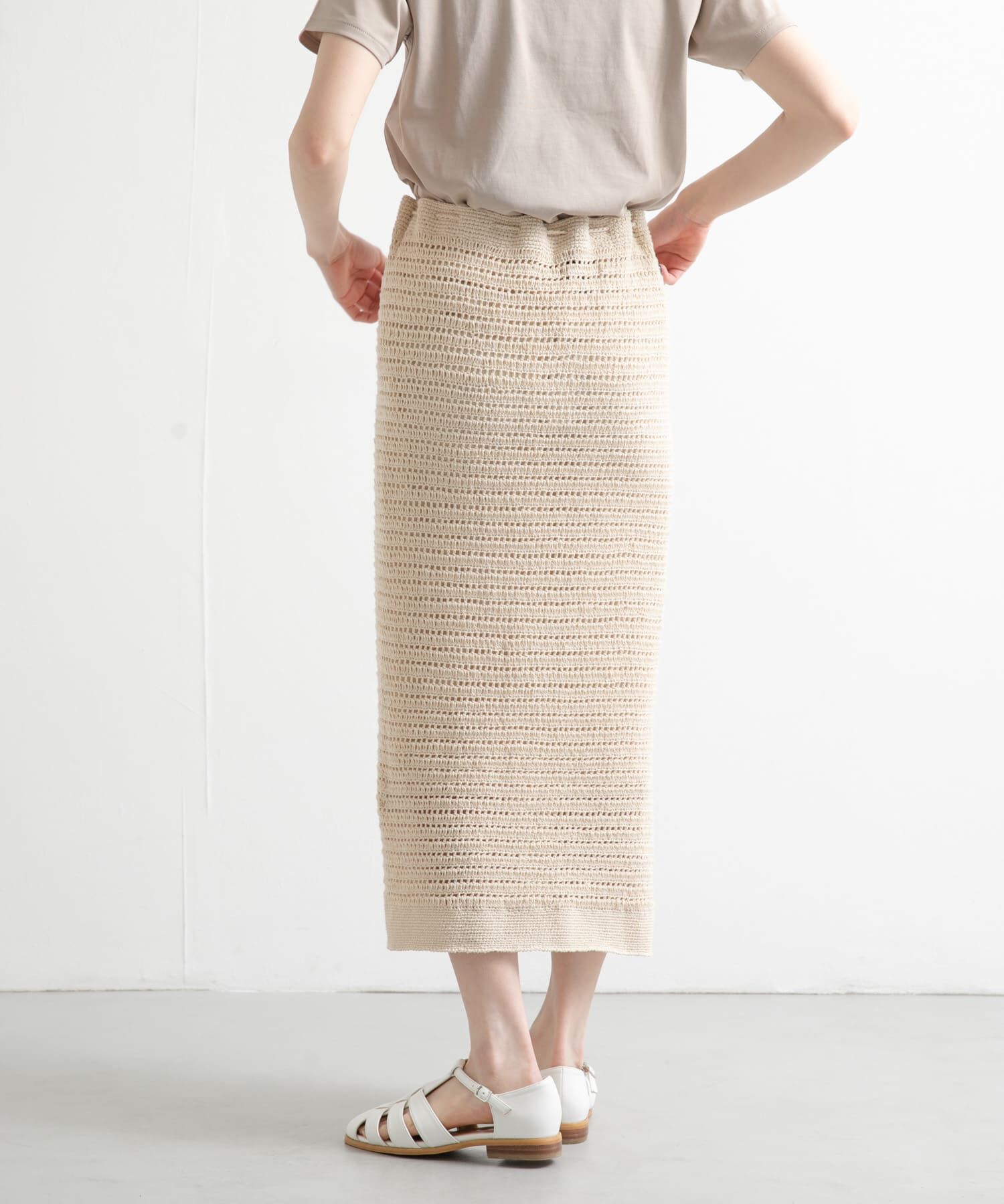 URBAN RESEARCH DOORS「『別注』KHWOPA&times;DOORS　かぎ針スカート」|スカート|