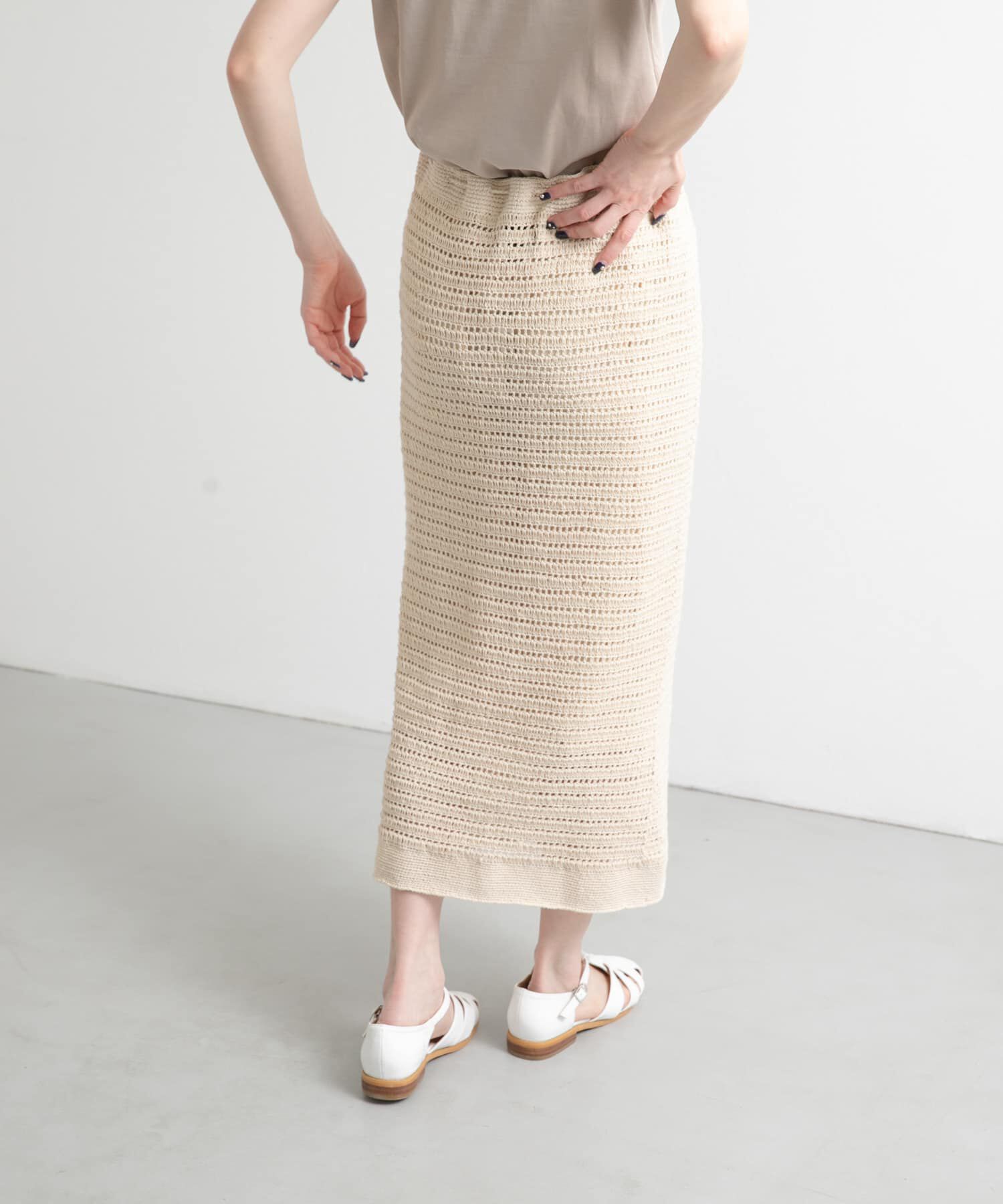 URBAN RESEARCH DOORS「『別注』KHWOPA&times;DOORS　かぎ針スカート」|スカート|