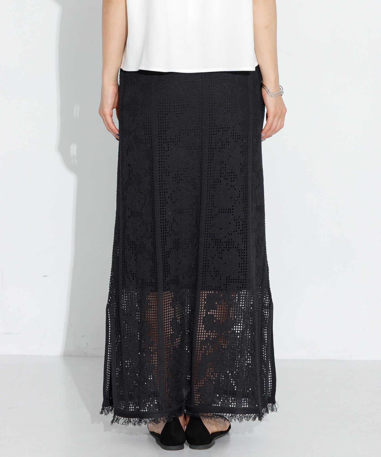 Sonny Label 「フラワーメッシュスカート」|スカート|