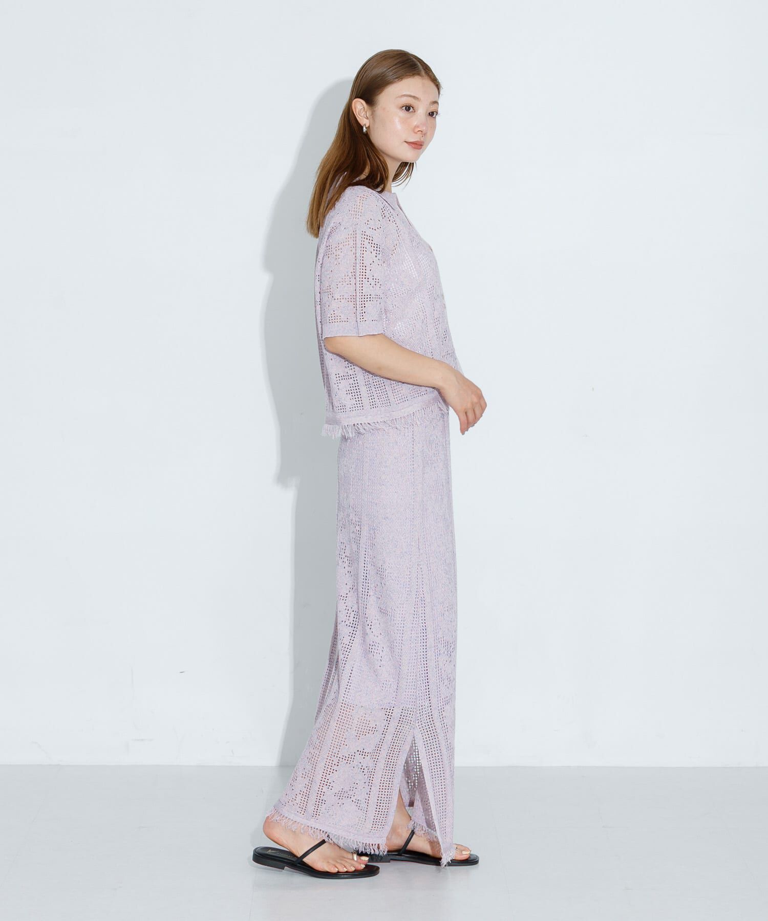 Sonny Label 「フラワーメッシュスカート」|スカート|