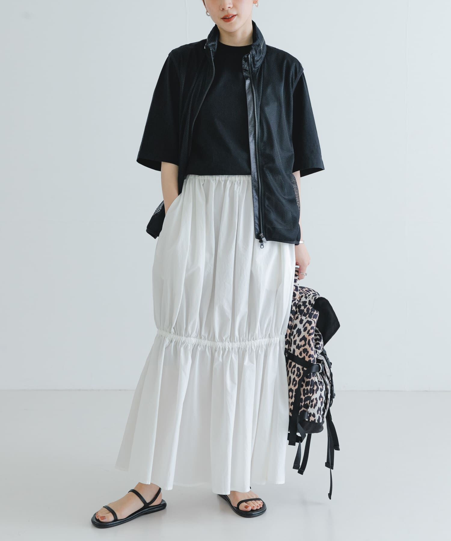 URBAN RESEARCH「MARMOT CAPITAL　PERTEX FLONT MESH VEST」|ノーカラーコート|