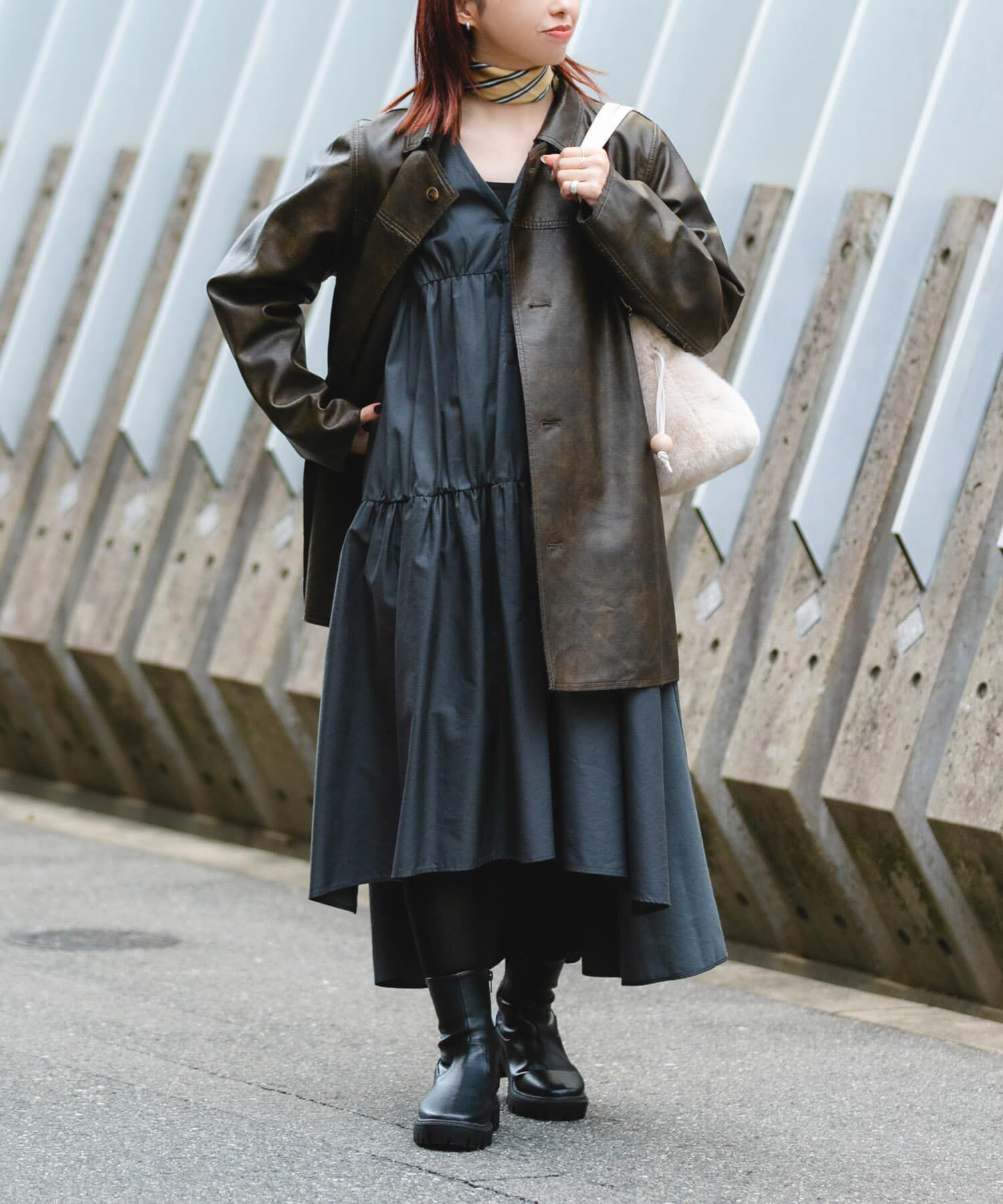 RODE SKO「ウッドボールキンチャクファーバッグ」|スカート|