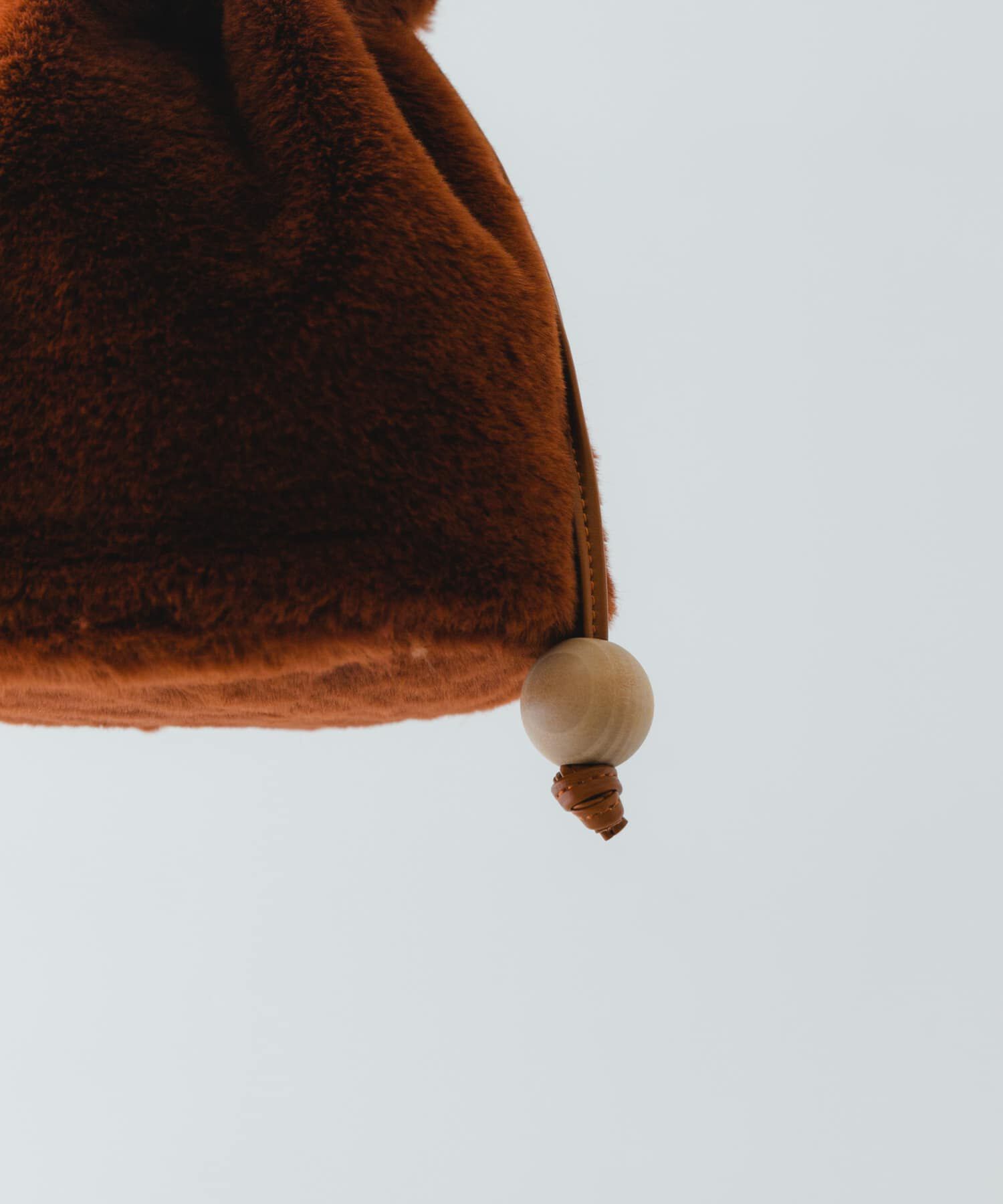 RODE SKO「ウッドボールキンチャクファーバッグ」|スカート|