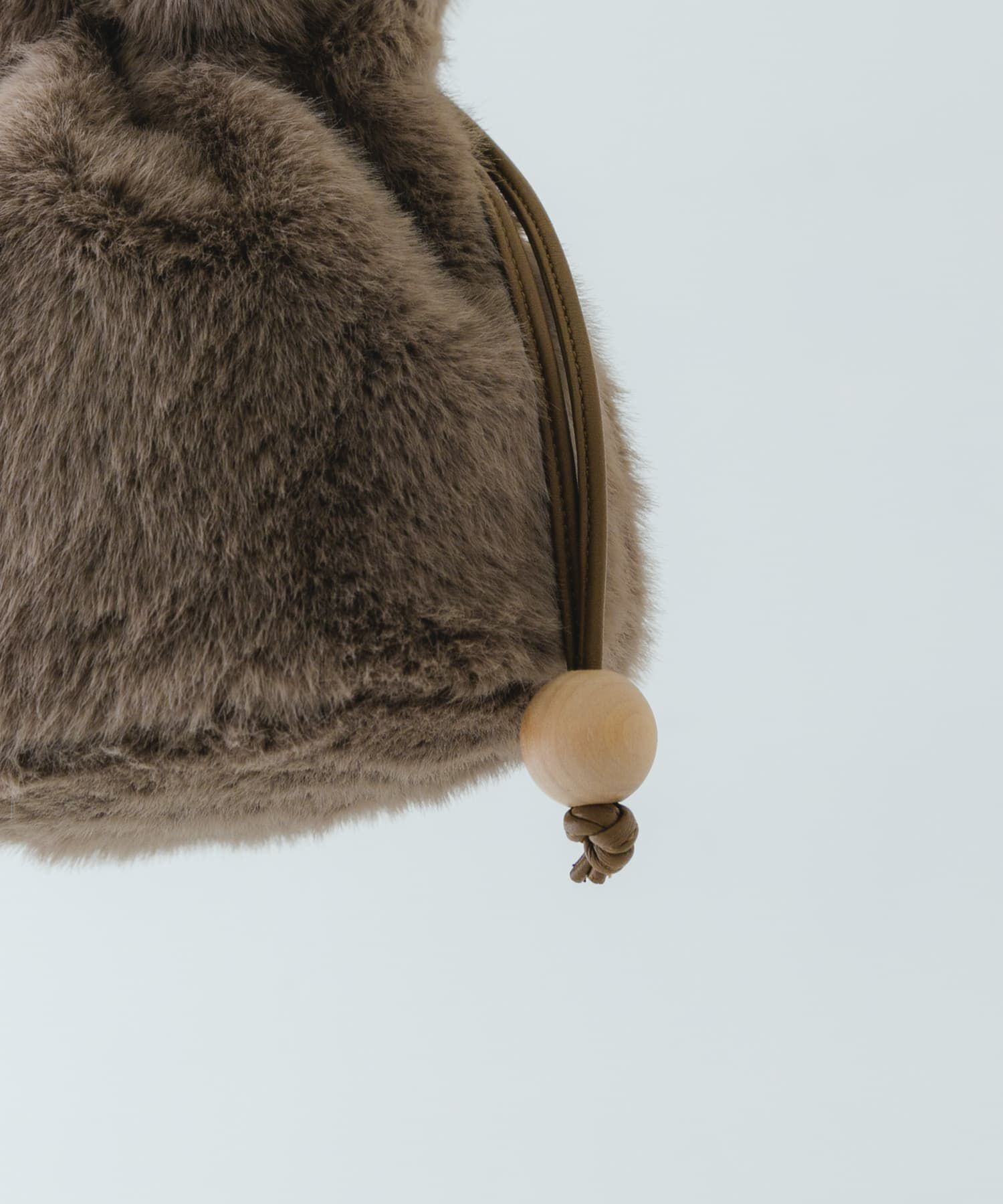 RODE SKO「ウッドボールキンチャクファーバッグ」|スカート|