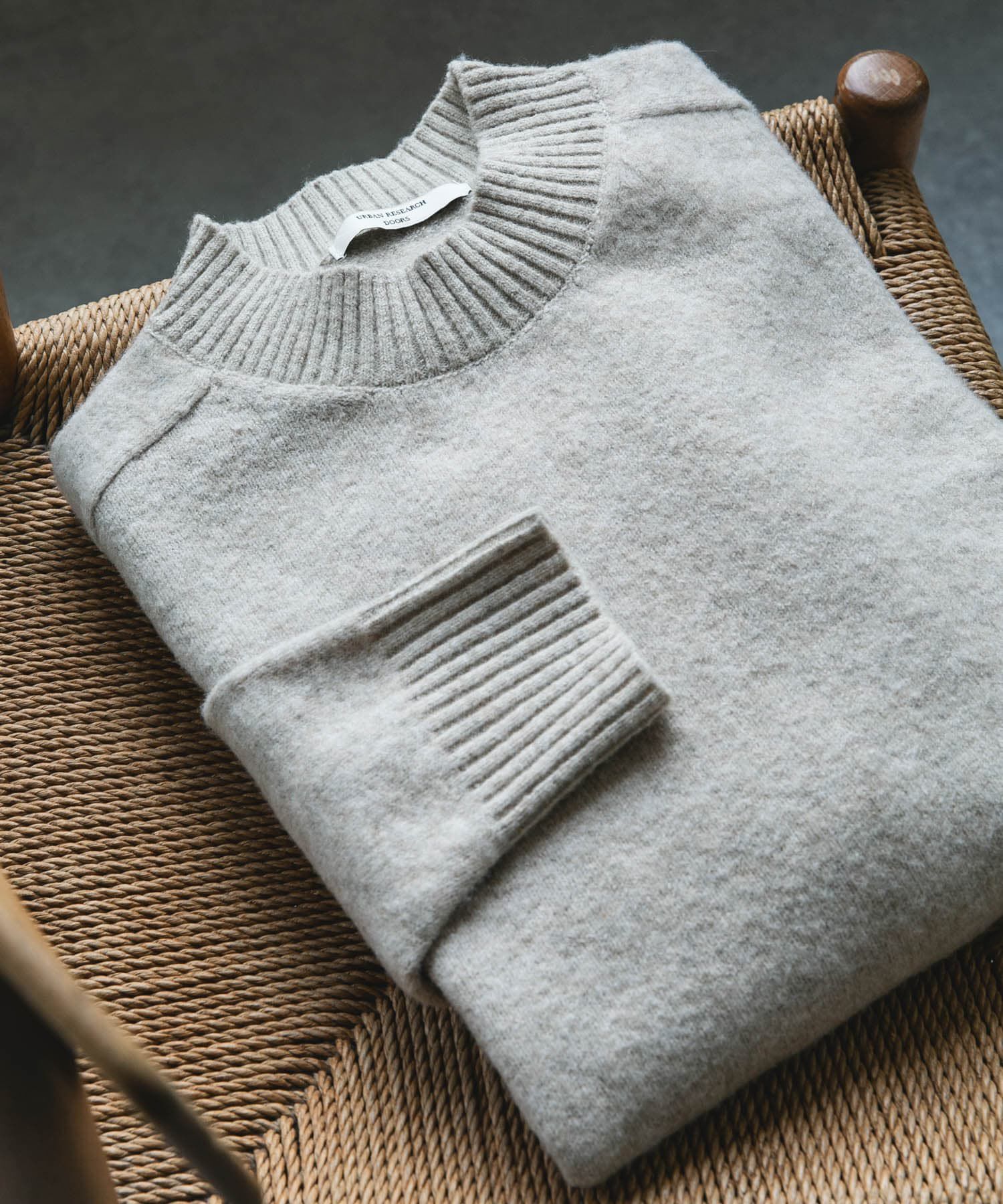 URBAN RESEARCH DOORS「ウール混もちもちハイネックニット」|ニット・セーター|ライトベージュ