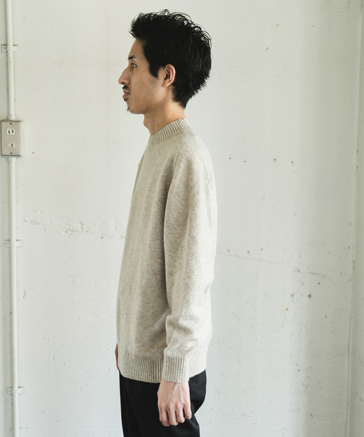 URBAN RESEARCH DOORS「ウール混もちもちハイネックニット」|ニット・セーター|