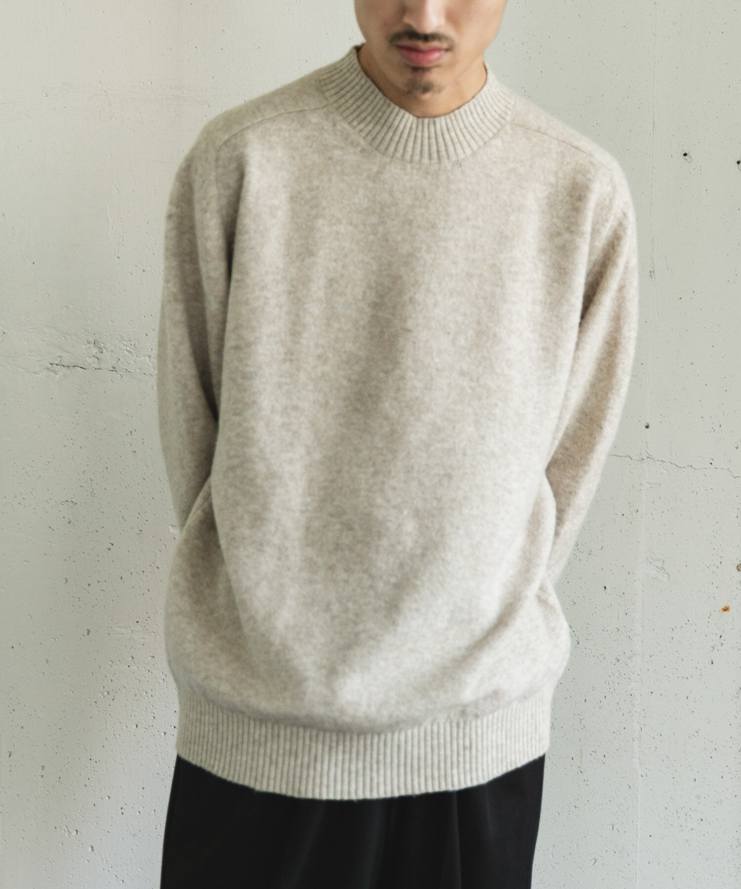 URBAN RESEARCH DOORS「ウール混もちもちハイネックニット」|ニット・セーター|