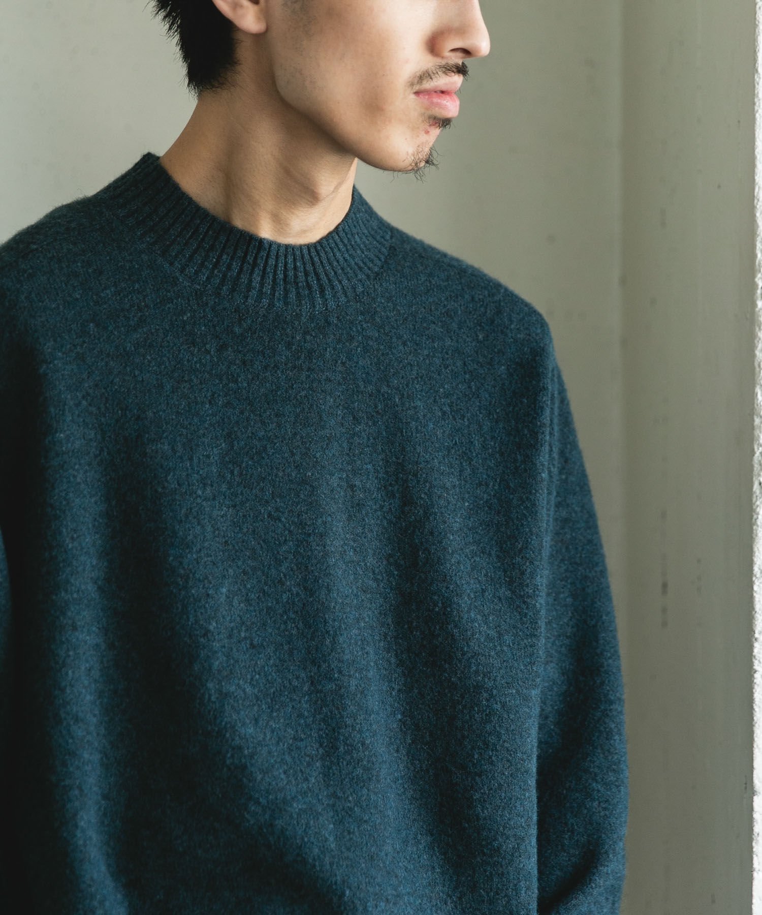 URBAN RESEARCH DOORS「ウール混もちもちハイネックニット」|ニット・セーター|