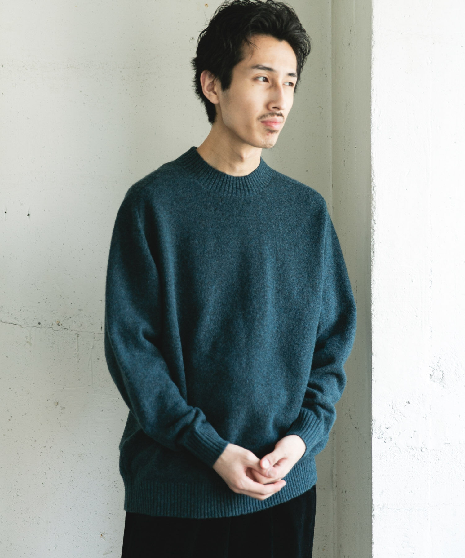 URBAN RESEARCH DOORS「ウール混もちもちハイネックニット」|ニット・セーター|