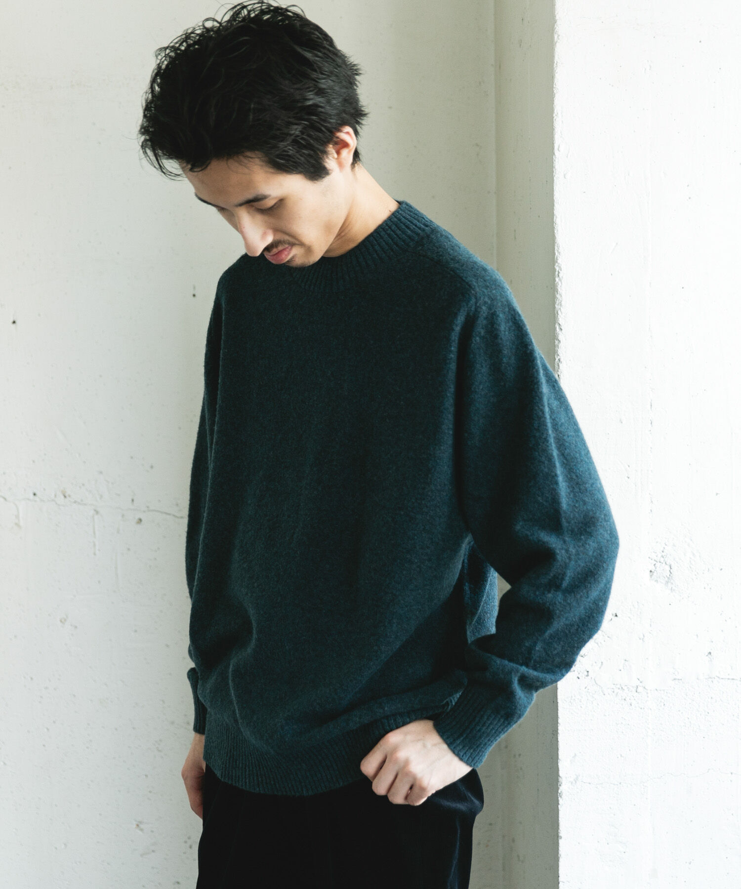 URBAN RESEARCH DOORS「ウール混もちもちハイネックニット」|ニット・セーター|