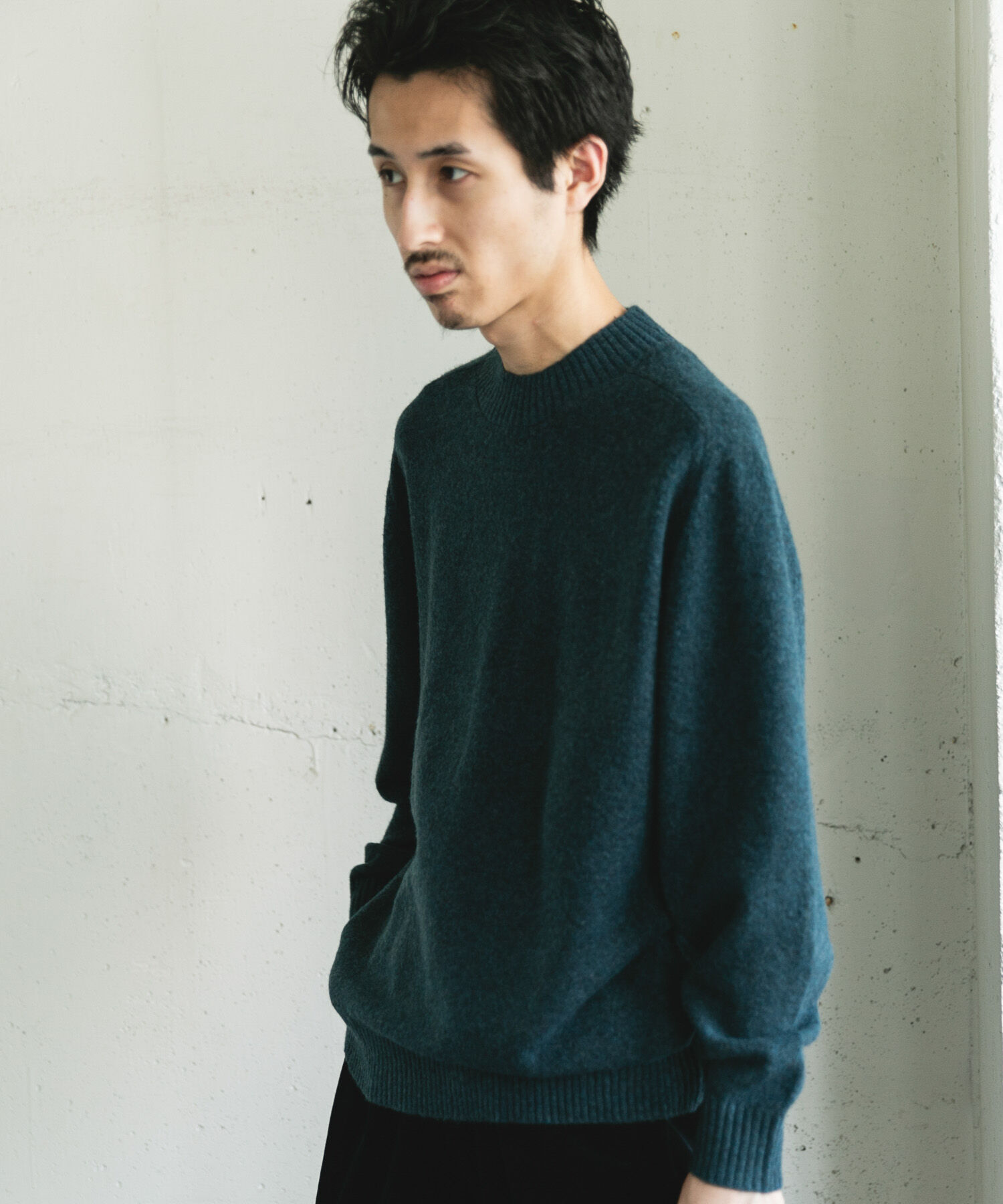URBAN RESEARCH DOORS「ウール混もちもちハイネックニット」|ニット・セーター|