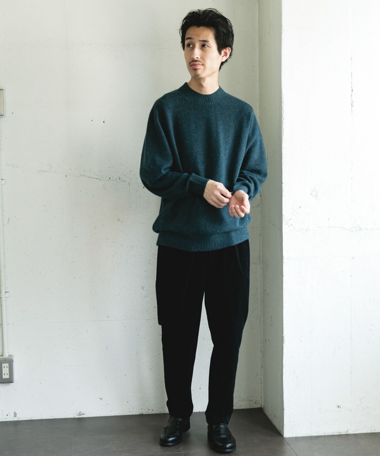 URBAN RESEARCH DOORS「ウール混もちもちハイネックニット」|ニット・セーター|