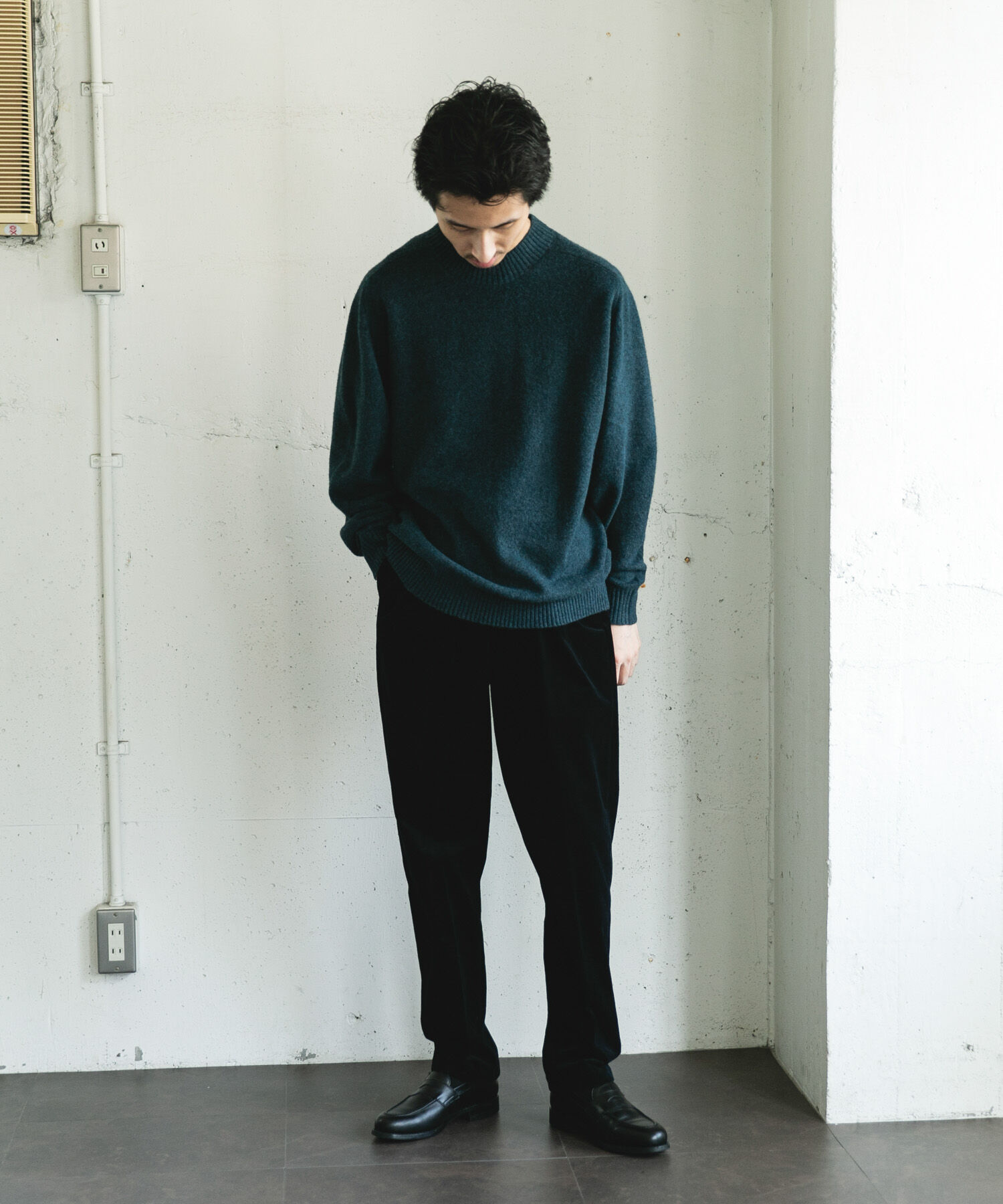 URBAN RESEARCH DOORS「ウール混もちもちハイネックニット」|ニット・セーター|