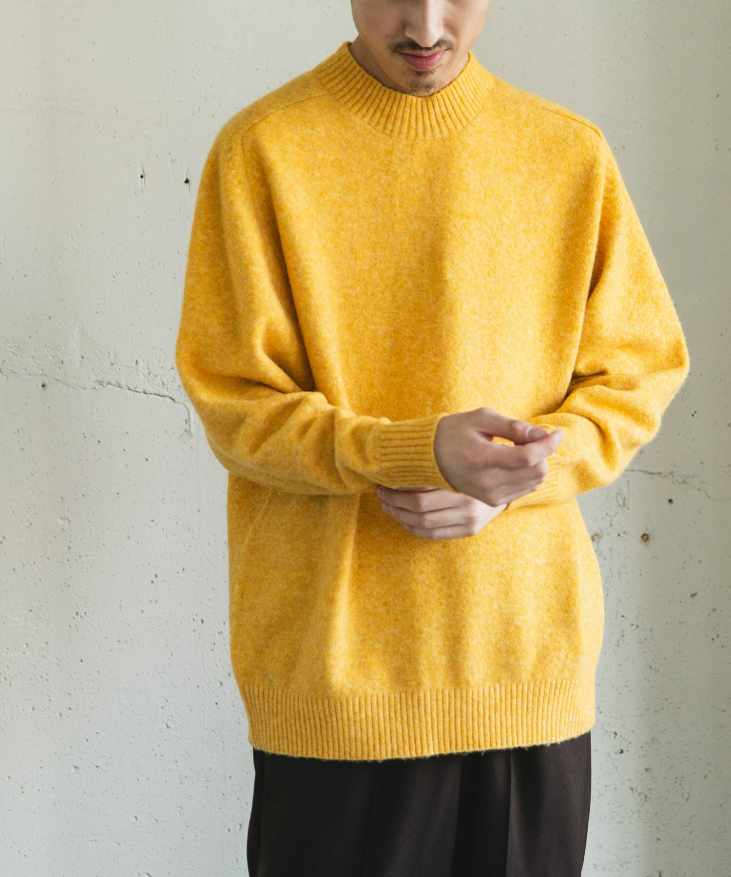 URBAN RESEARCH DOORS「ウール混もちもちハイネックニット」|ニット・セーター|