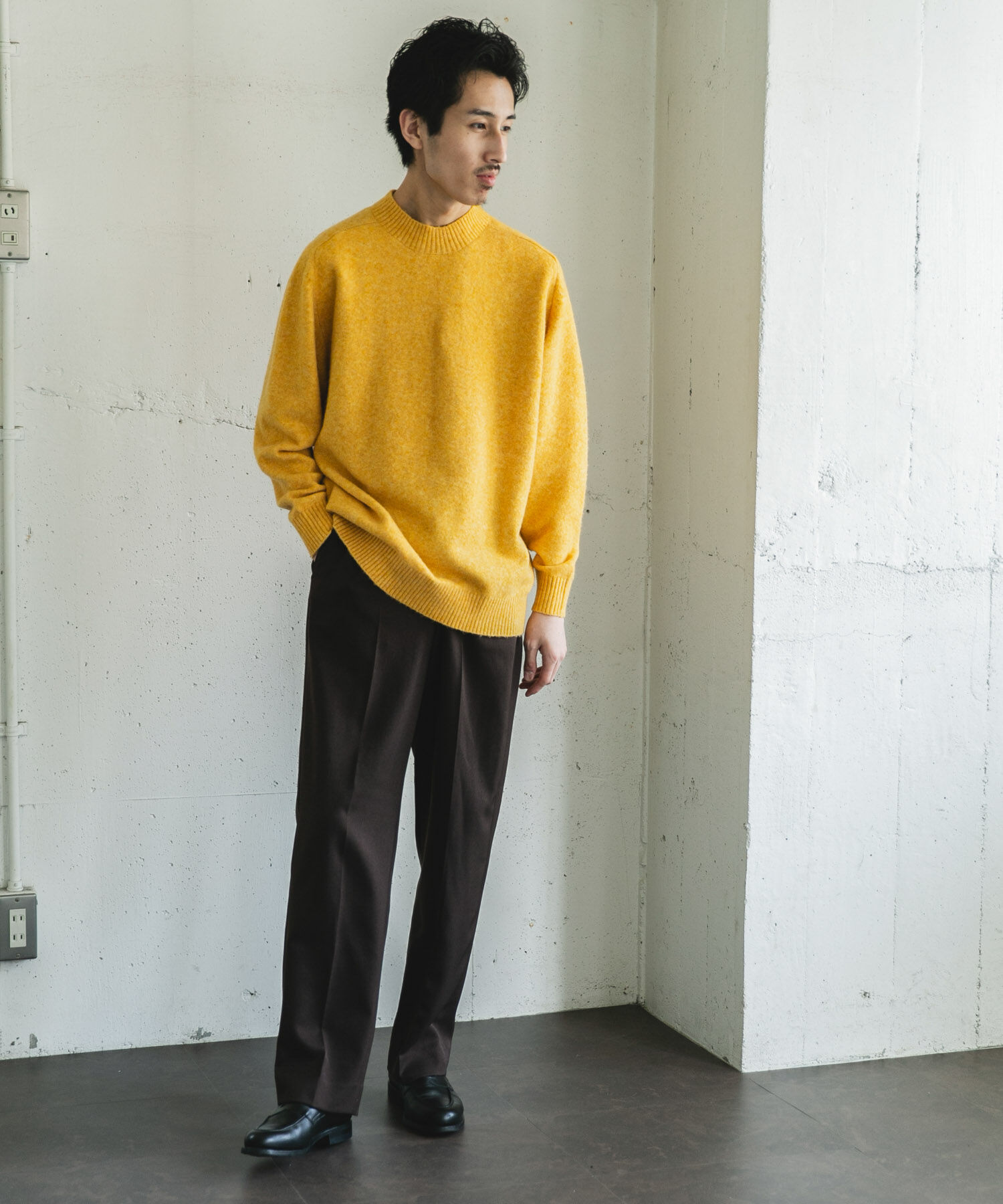 URBAN RESEARCH DOORS「ウール混もちもちハイネックニット」|ニット・セーター|