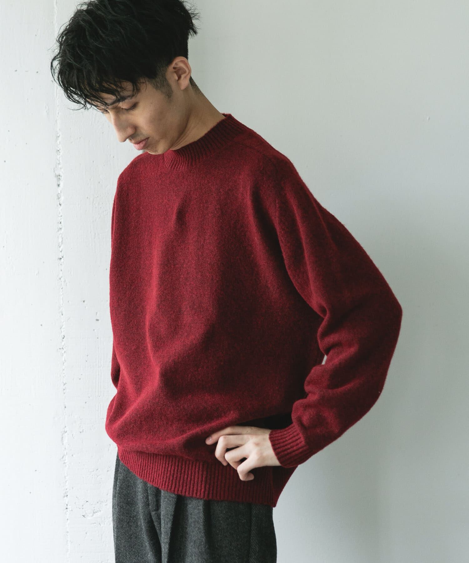 URBAN RESEARCH DOORS「ウール混もちもちハイネックニット」|ニット・セーター|