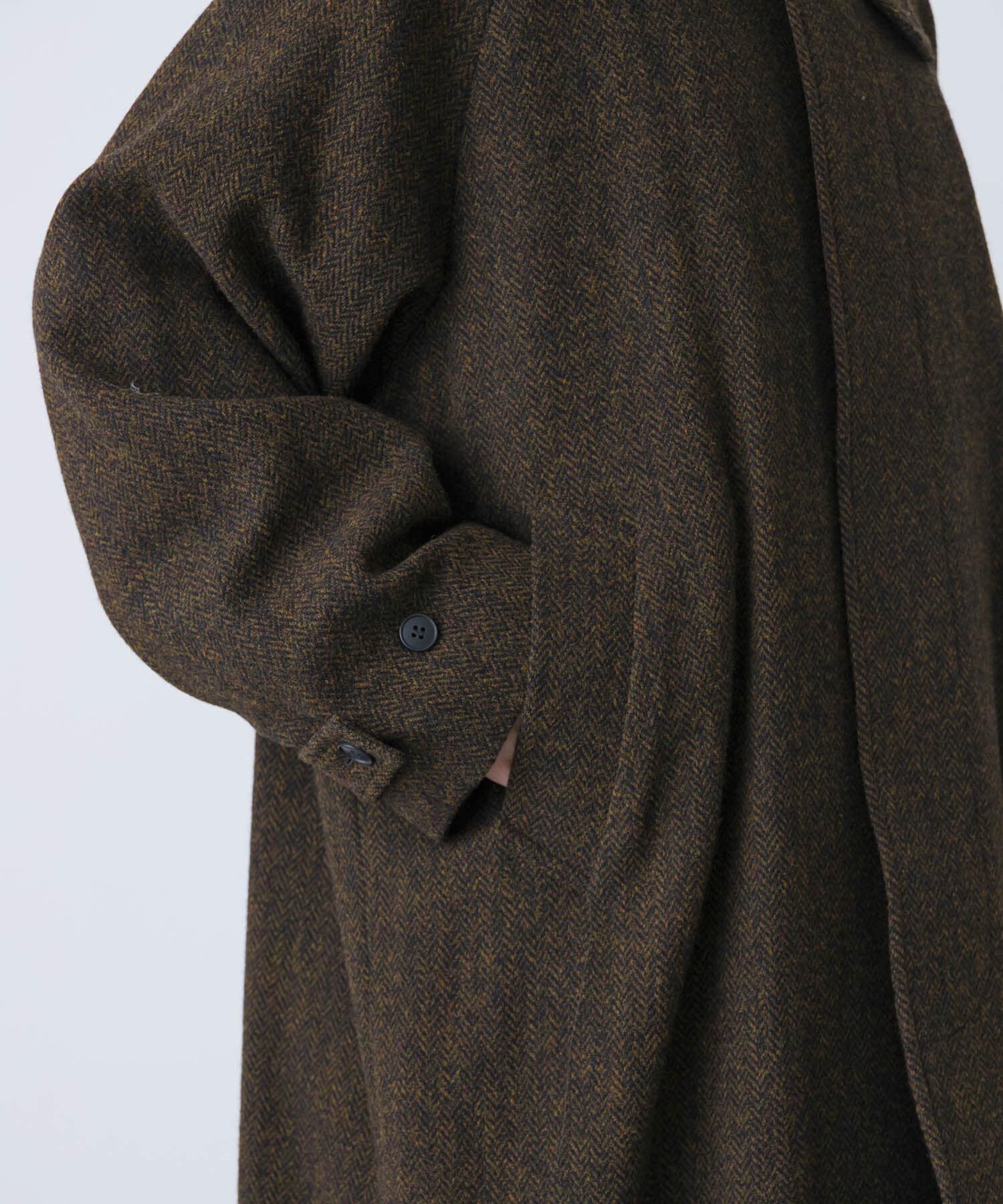 かぐれ「『ユニセックス』Wool bal coat」|ノーカラーコート|