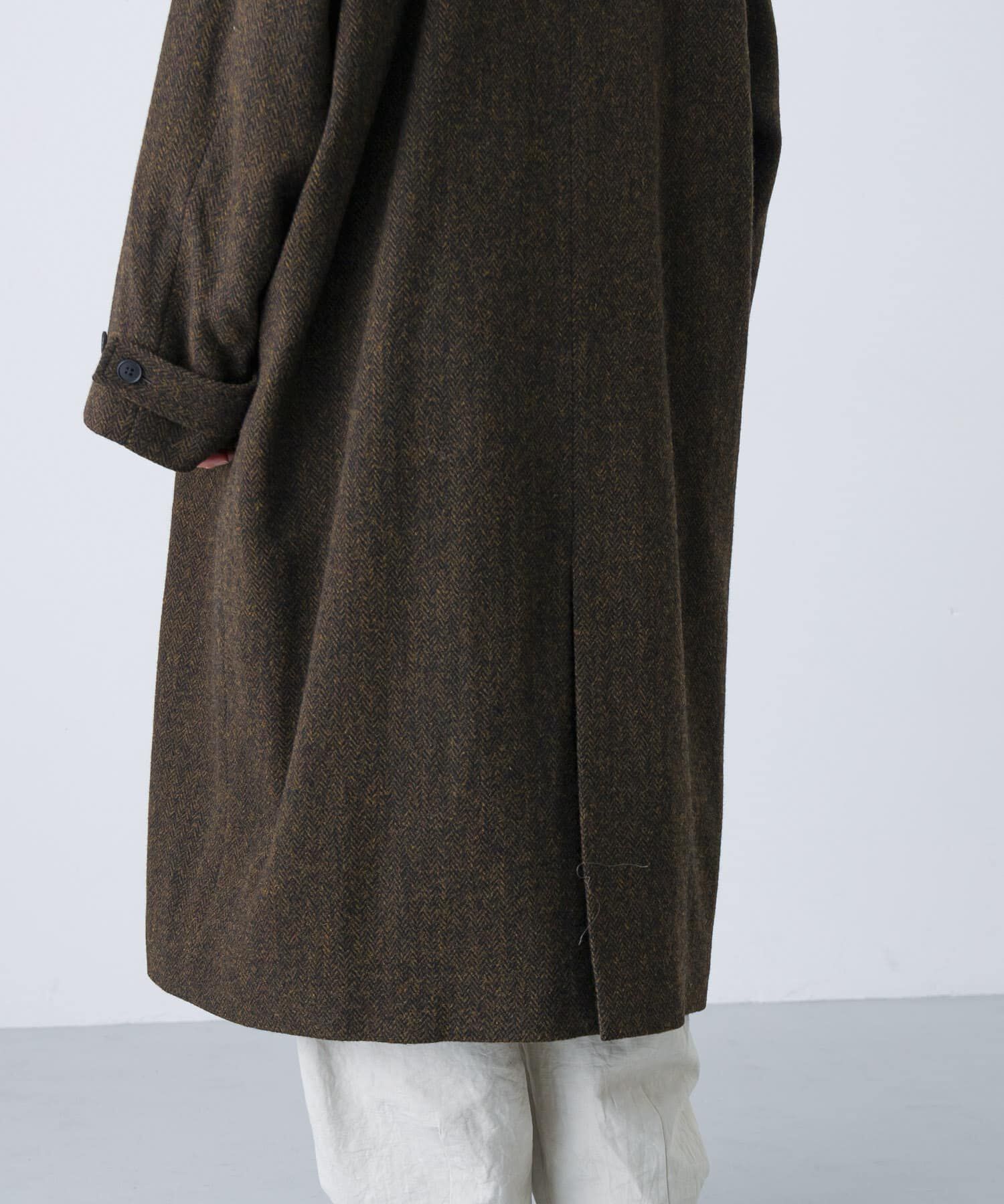 かぐれ「『ユニセックス』Wool bal coat」|ノーカラーコート|