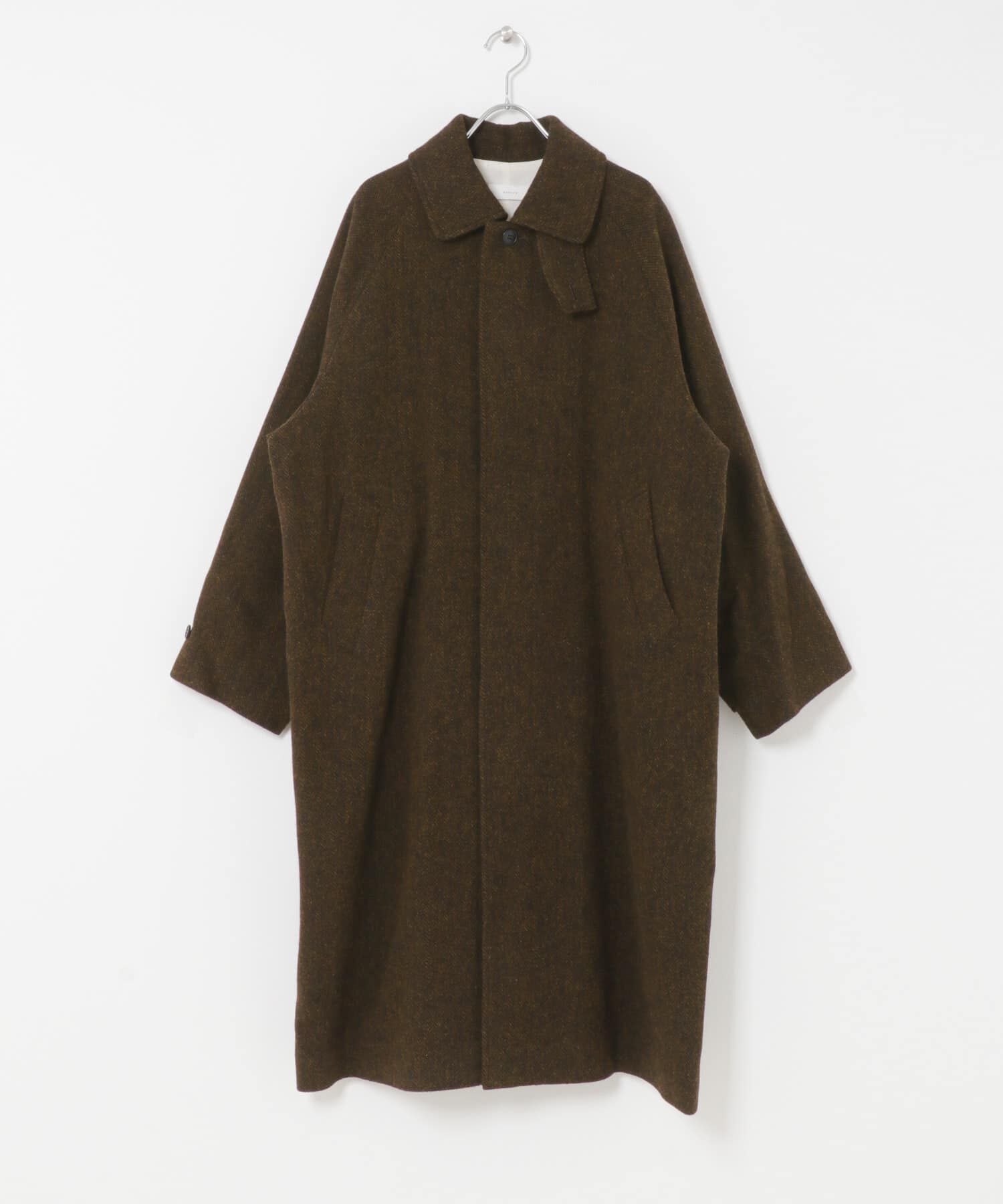かぐれ「『ユニセックス』Wool bal coat」|ノーカラーコート|
