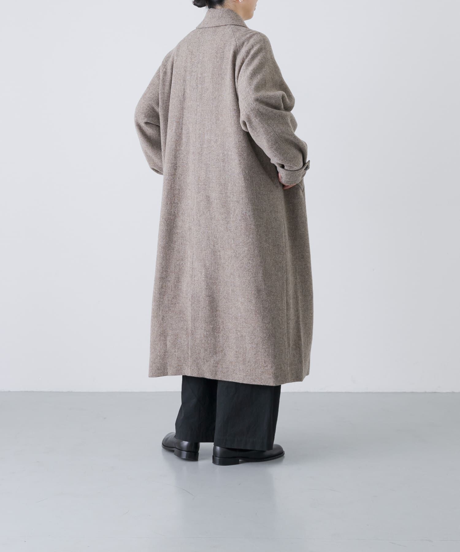 かぐれ「『ユニセックス』Wool bal coat」|ノーカラーコート|