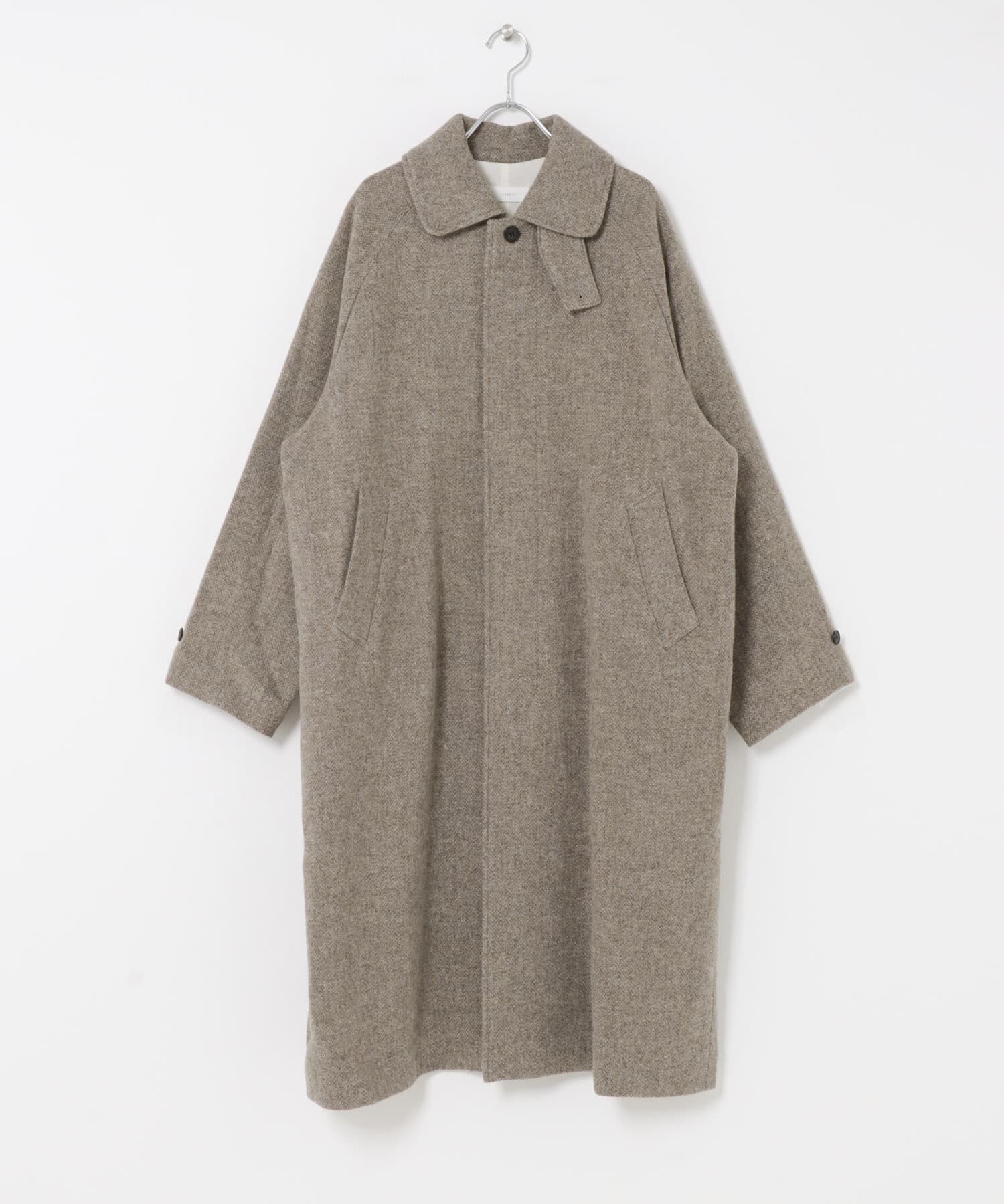 かぐれ「『ユニセックス』Wool bal coat」|ノーカラーコート|