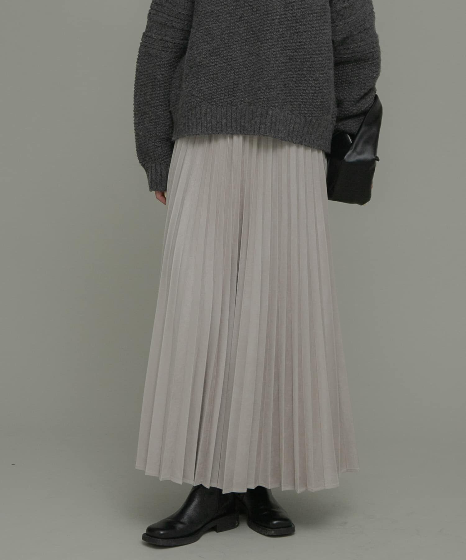 Sonny Label 「フェイクスウェードプリーツスカート」|スカート|