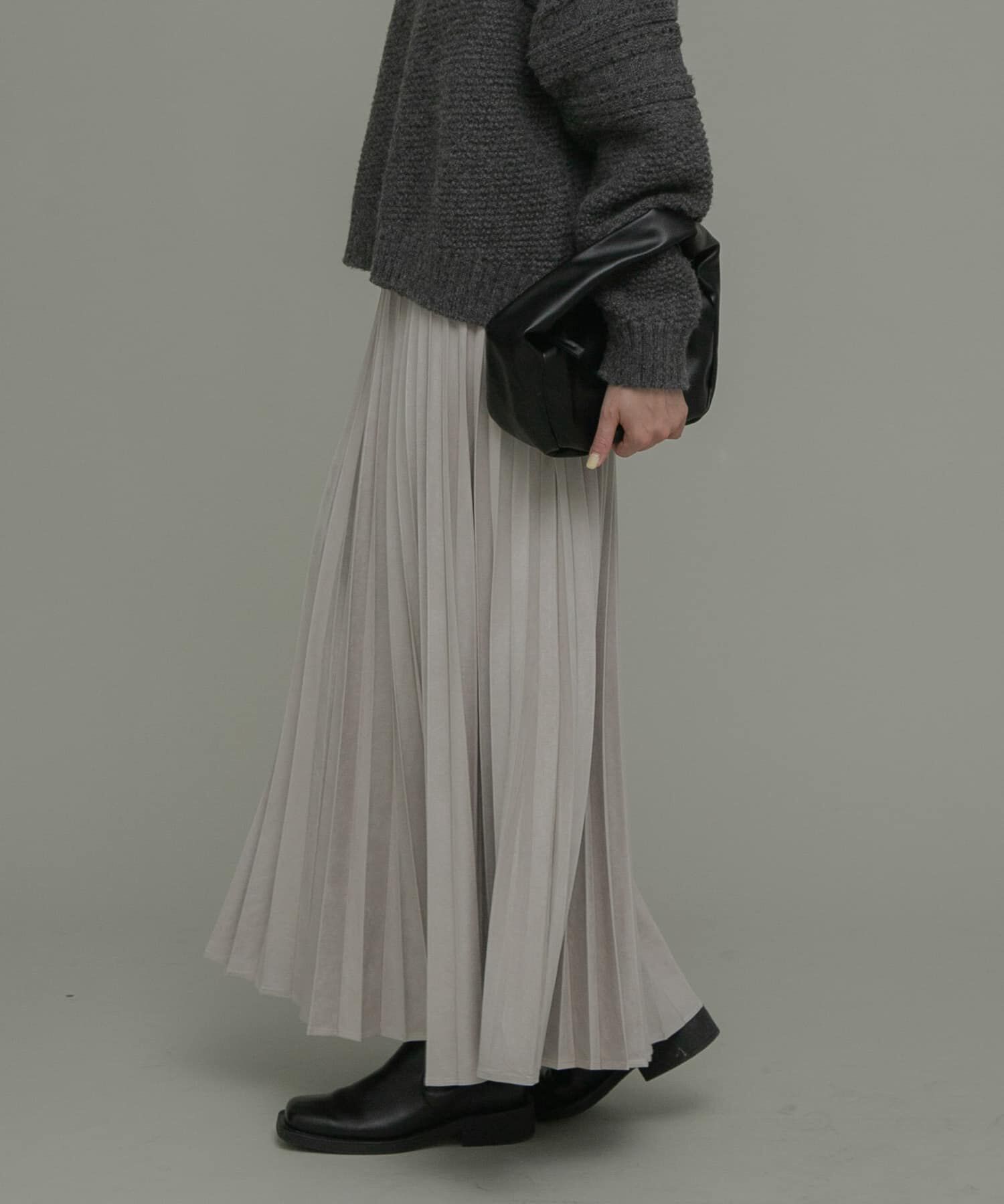 Sonny Label 「フェイクスウェードプリーツスカート」|スカート|