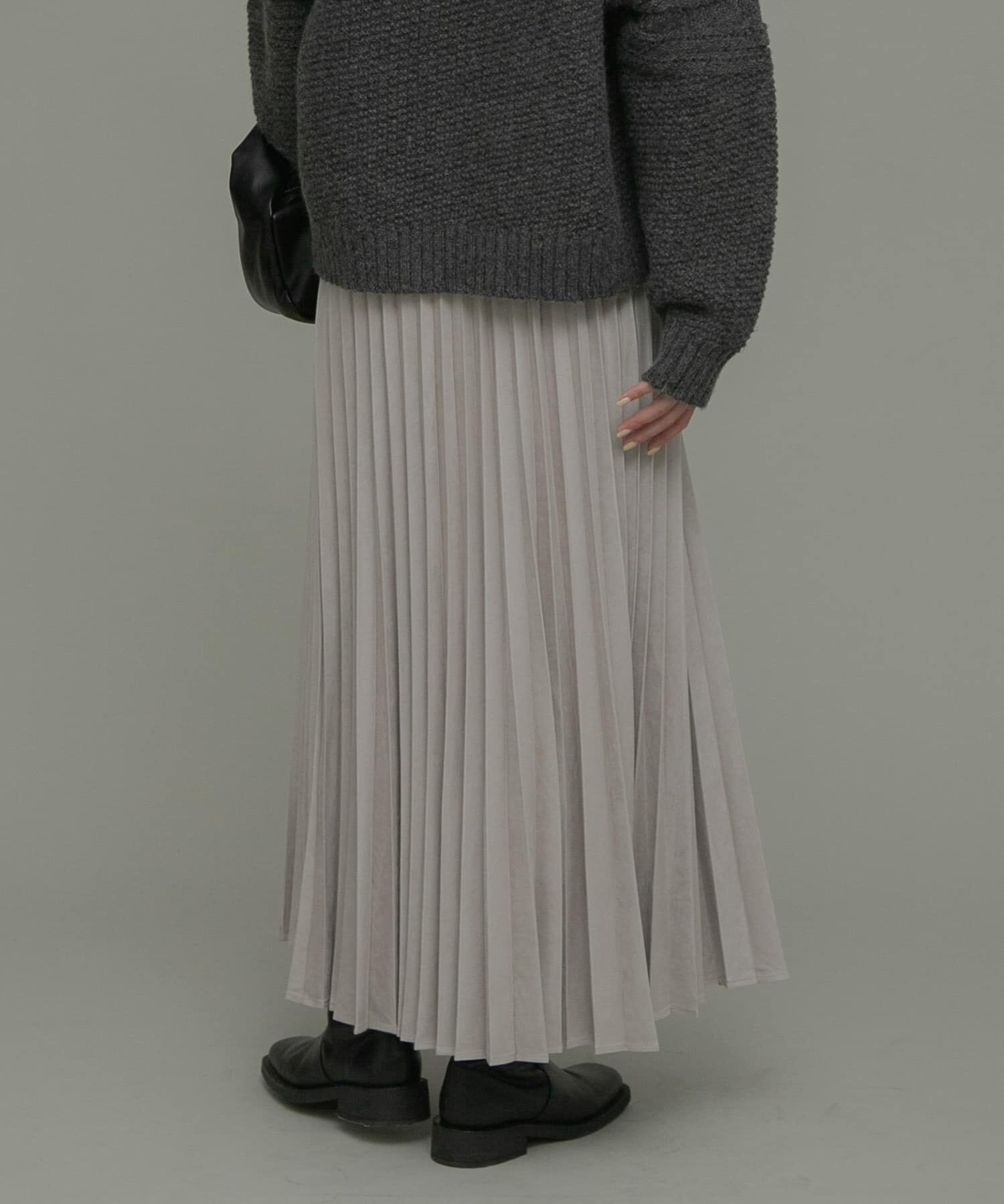 Sonny Label 「フェイクスウェードプリーツスカート」|スカート|