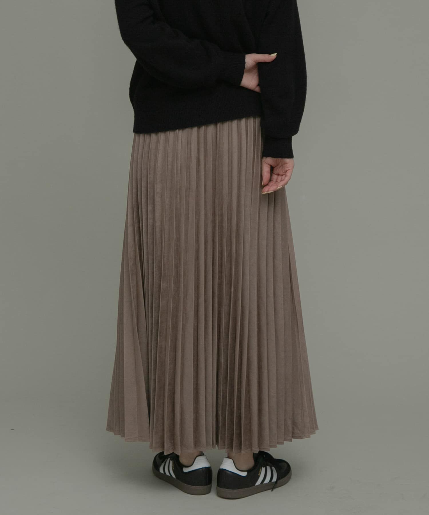 Sonny Label 「フェイクスウェードプリーツスカート」|スカート|