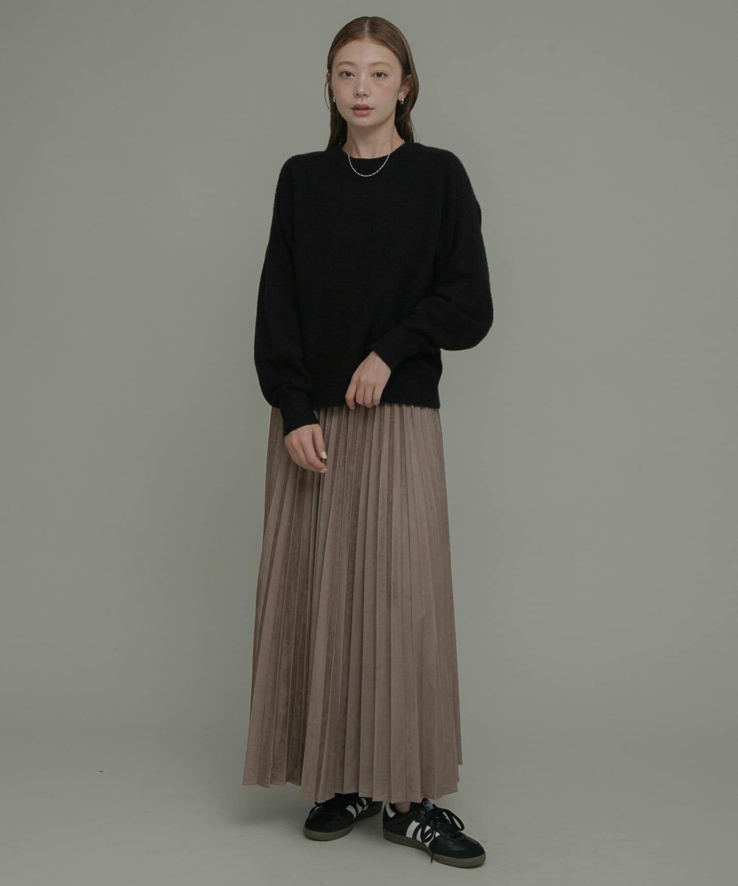 Sonny Label 「フェイクスウェードプリーツスカート」|スカート|