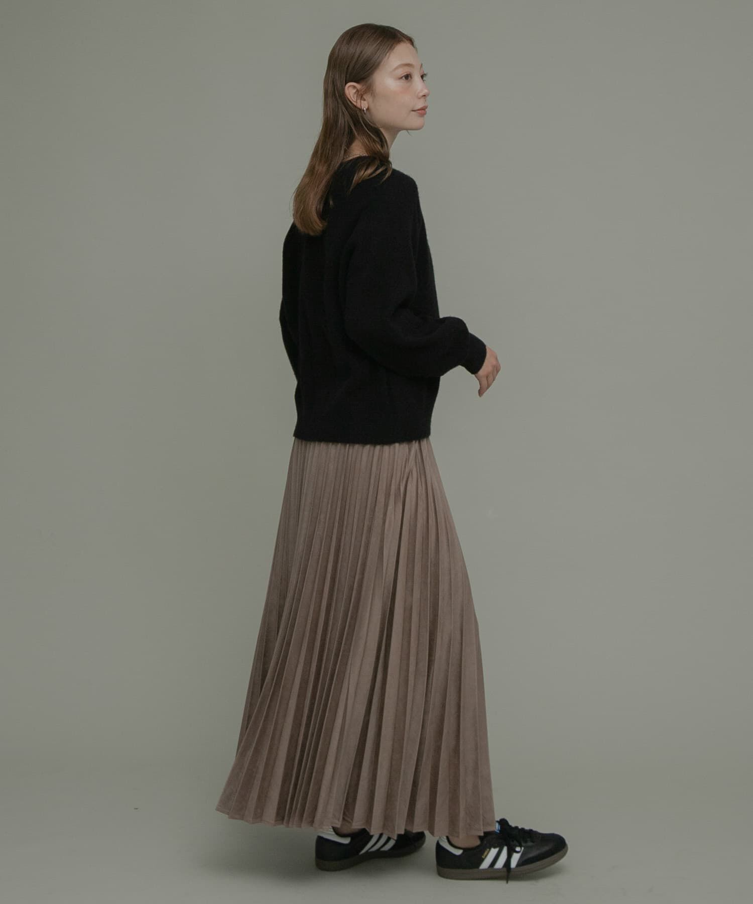 Sonny Label 「フェイクスウェードプリーツスカート」|スカート|