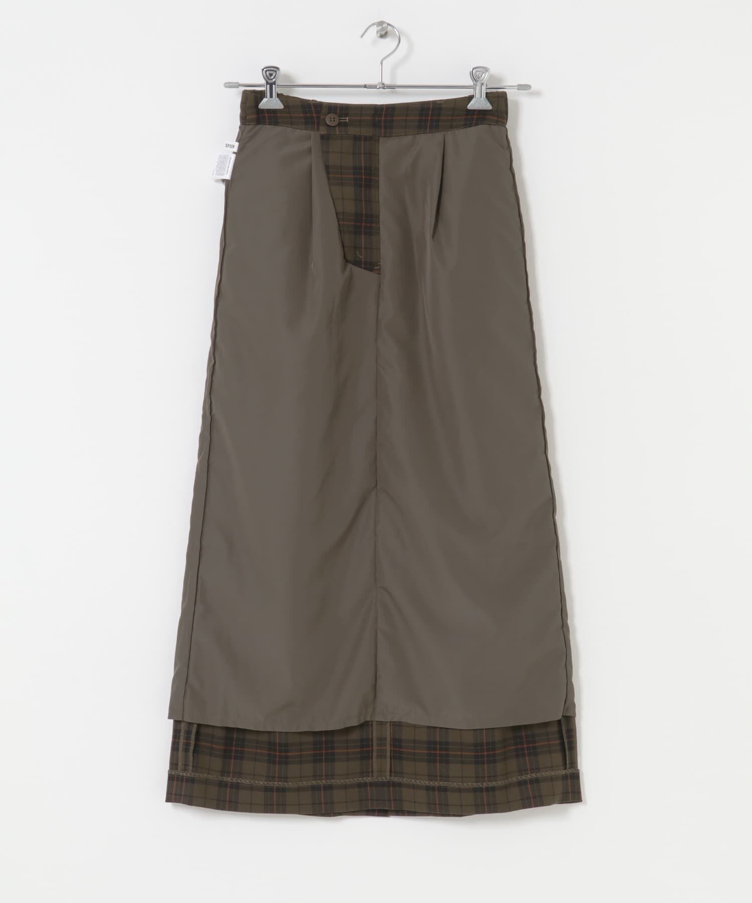 URBAN RESEARCH DOORS「FORK&SPOON　チェックストレートスカート」|スカート|