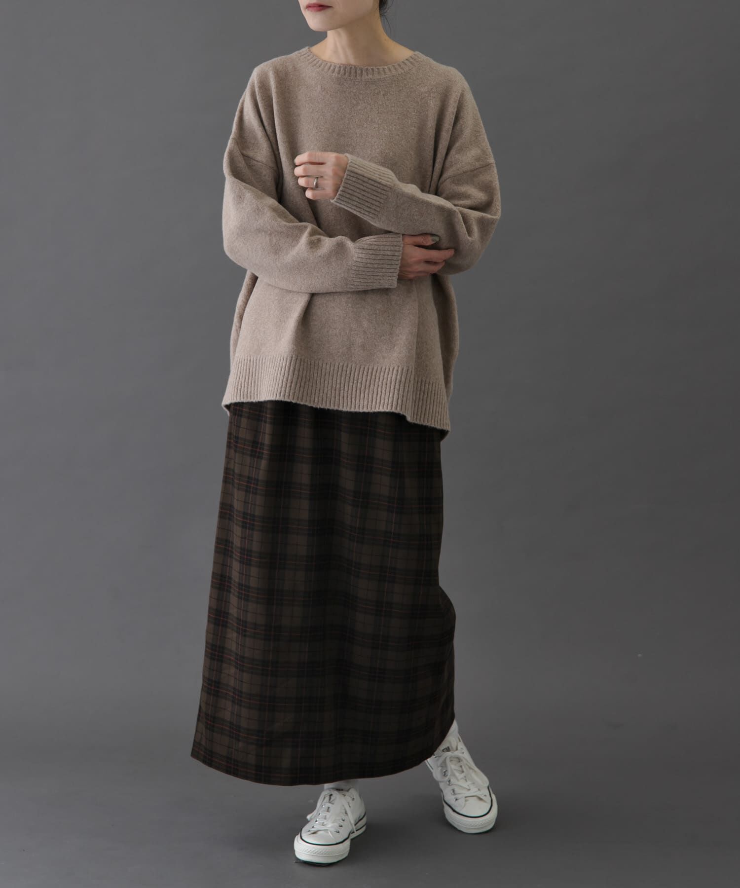 URBAN RESEARCH DOORS「FORK&SPOON　チェックストレートスカート」|スカート|