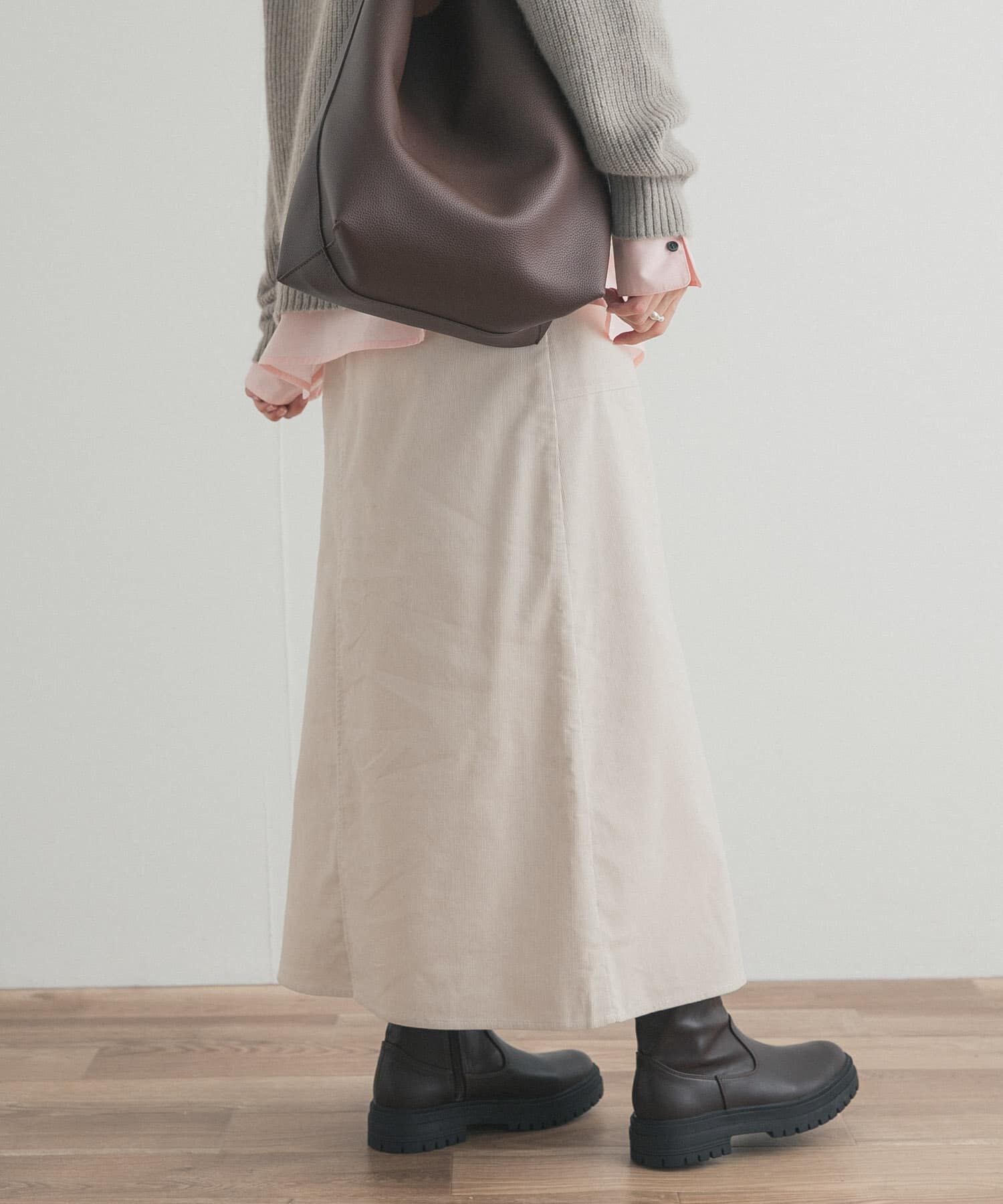 URBAN RESEARCH DOORS「『UR TECH』コーデュロイスカート」|スカート|