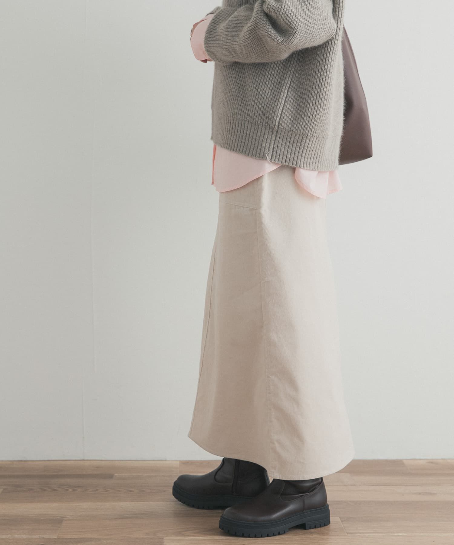 URBAN RESEARCH DOORS「『UR TECH』コーデュロイスカート」|スカート|