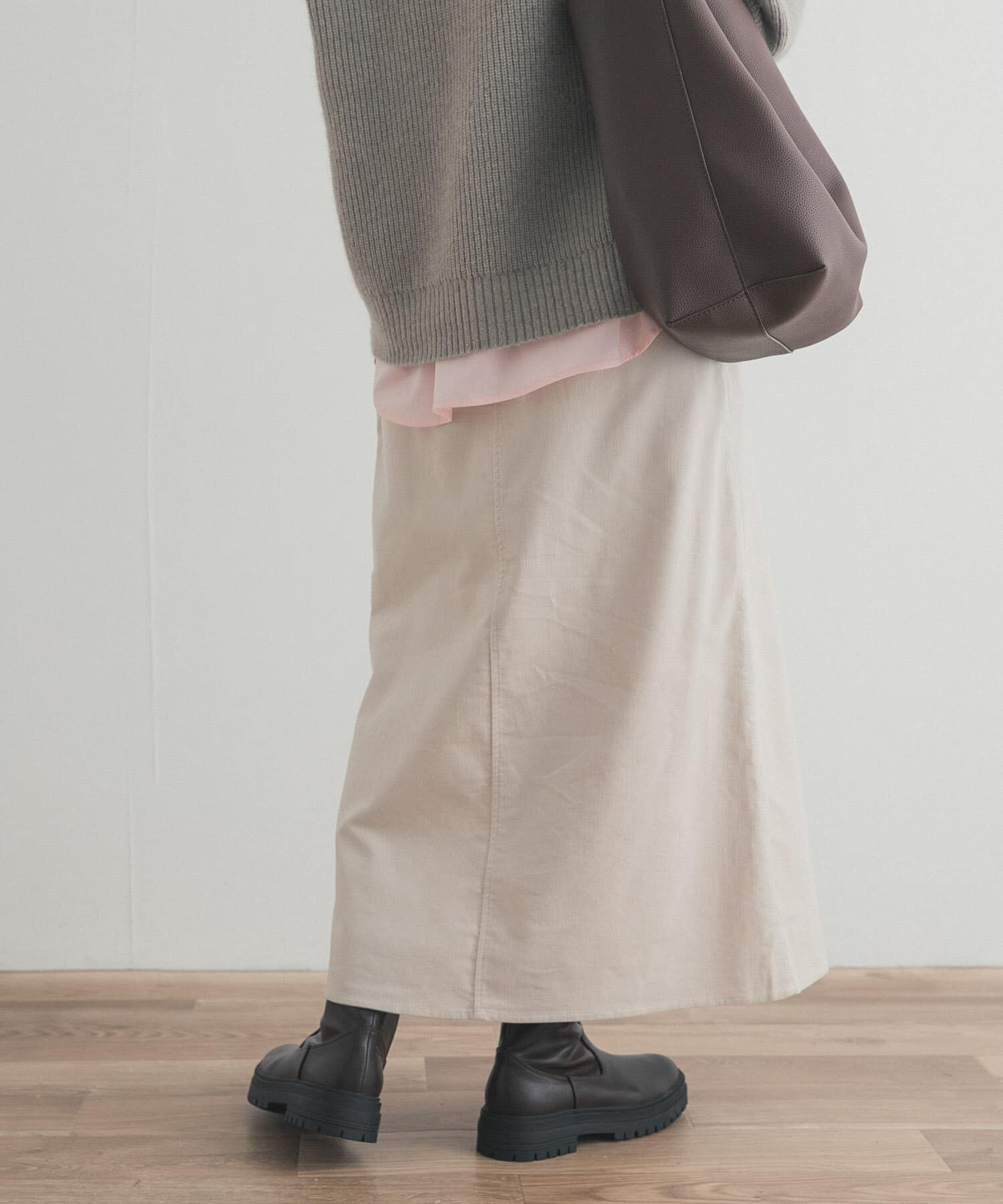 URBAN RESEARCH DOORS「『UR TECH』コーデュロイスカート」|スカート|