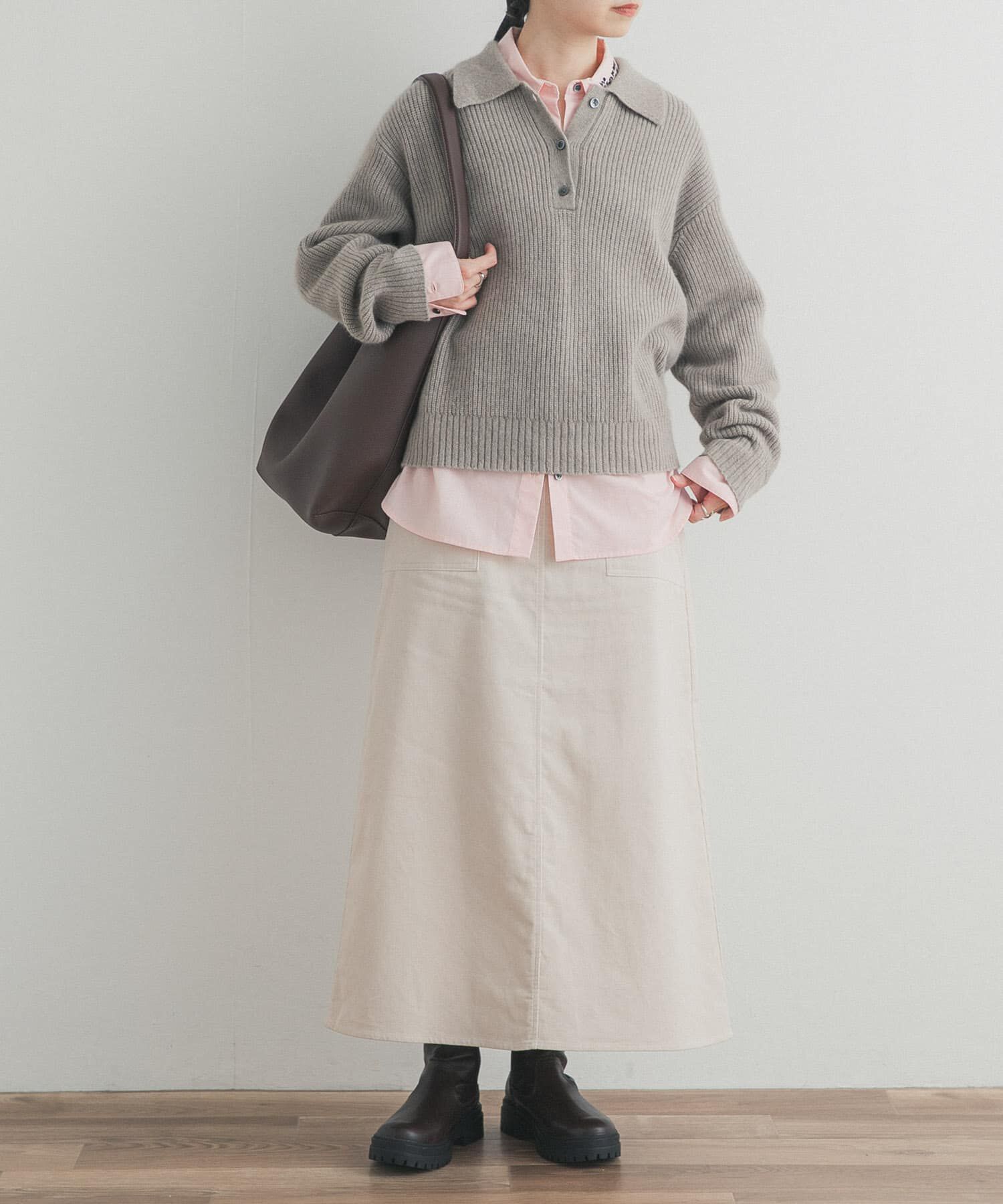 URBAN RESEARCH DOORS「『UR TECH』コーデュロイスカート」|スカート|