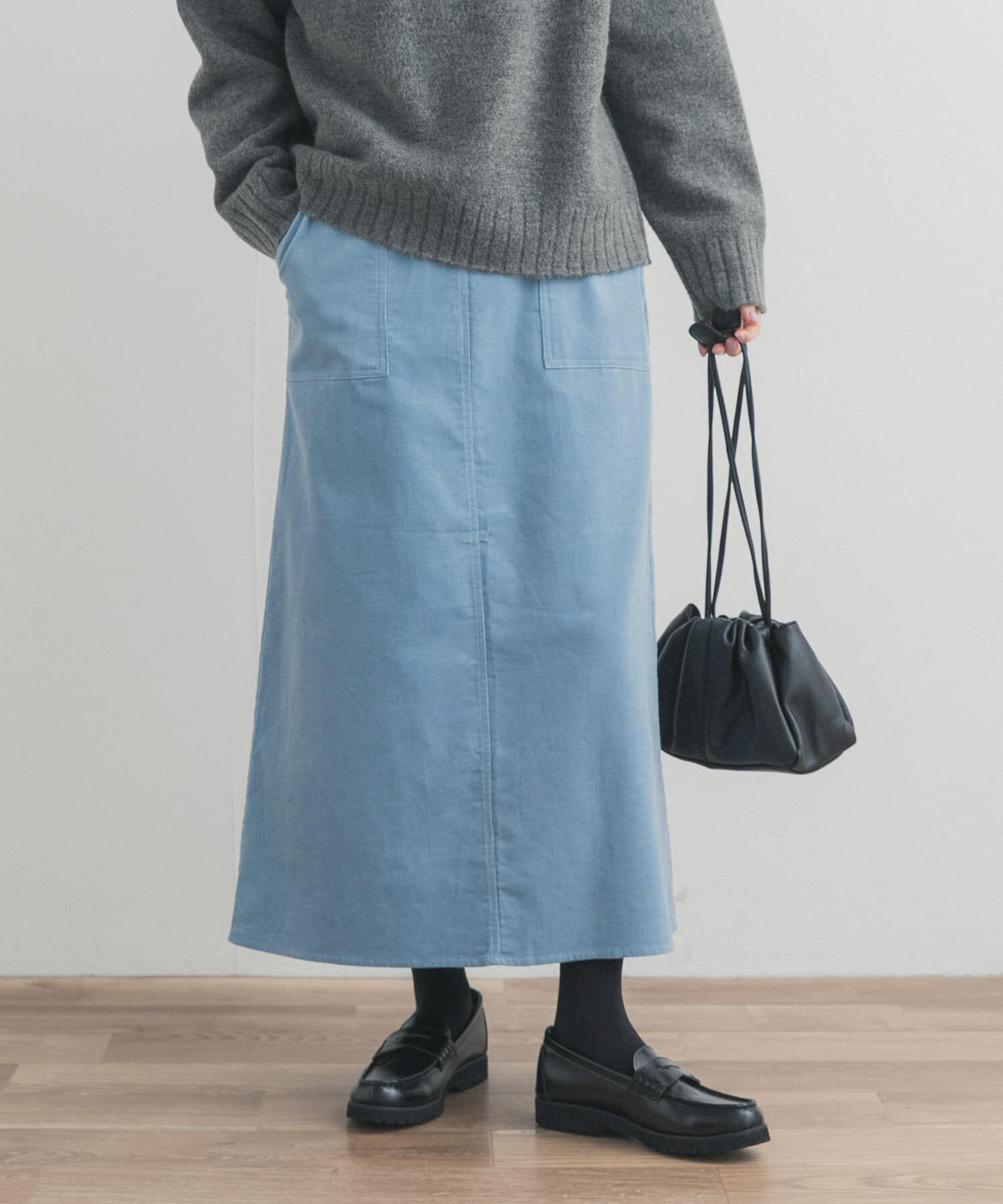 URBAN RESEARCH DOORS「『UR TECH』コーデュロイスカート」|スカート|