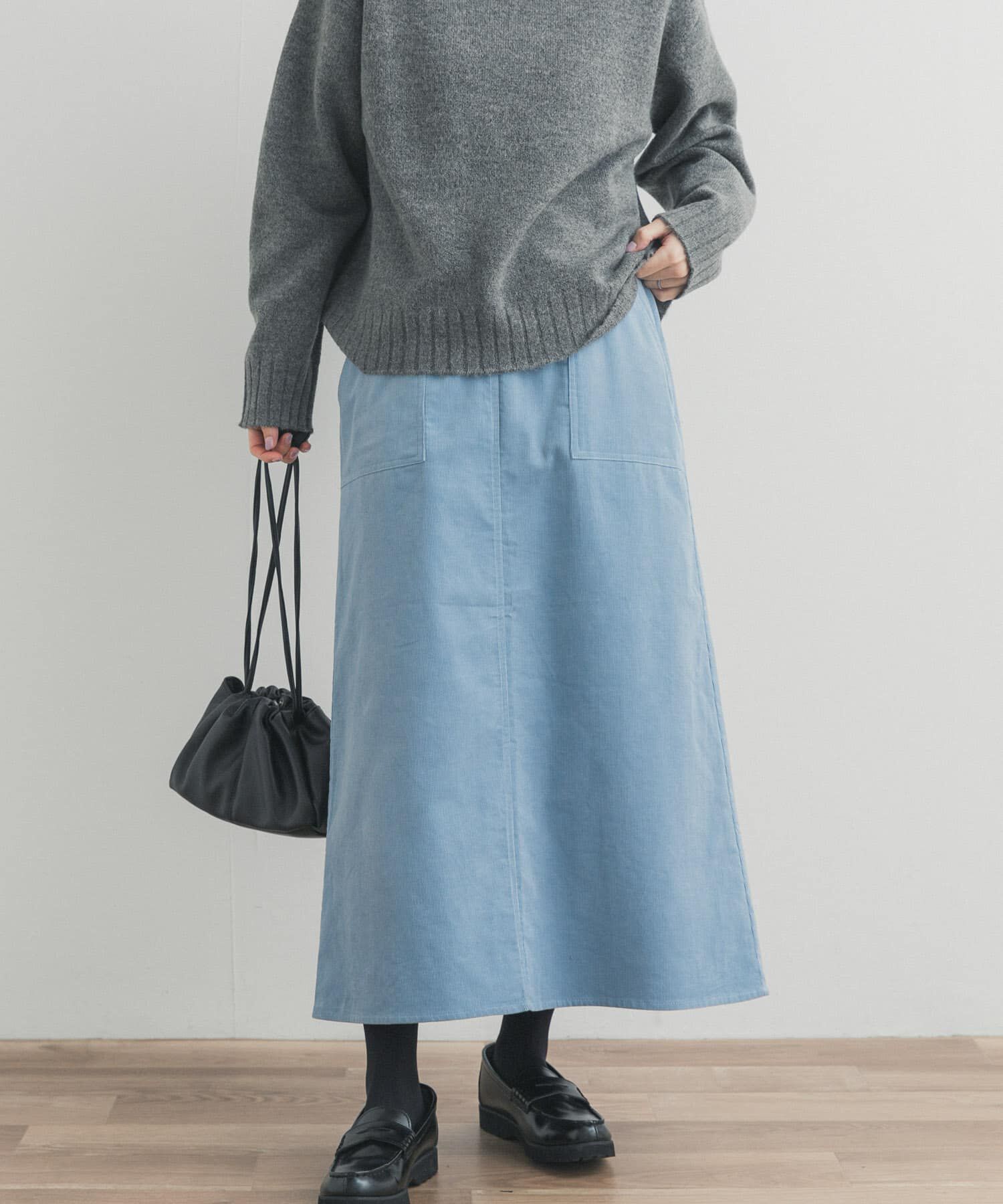 URBAN RESEARCH DOORS「『UR TECH』コーデュロイスカート」|スカート|