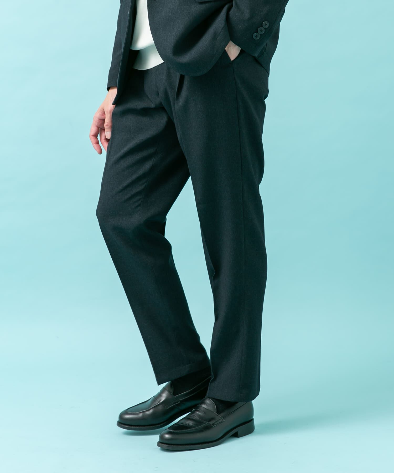 URBAN RESEARCH DOORS「LIFE STYLE TAILOR　メランジストレッチパンツ」|スラックス|