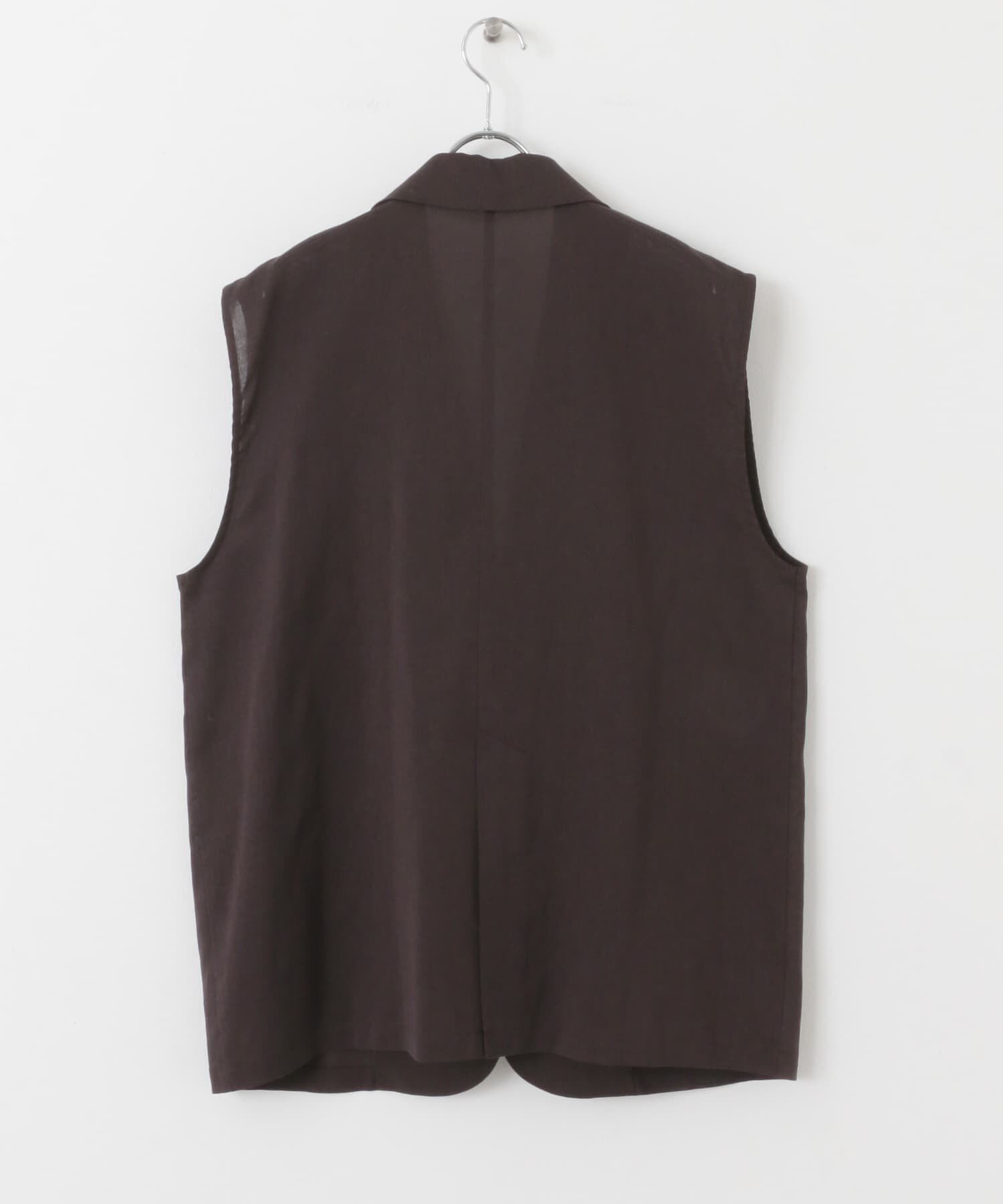  「ミリタリーシアーベスト」|ノーカラーコート|