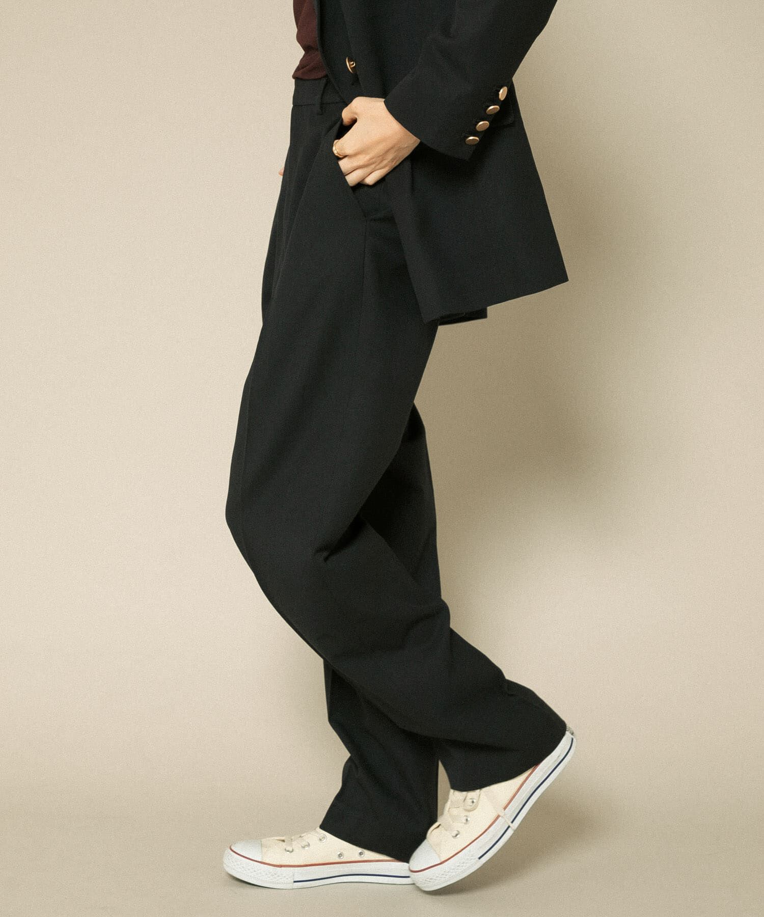  「ウール混ルーズパンツ」|その他|