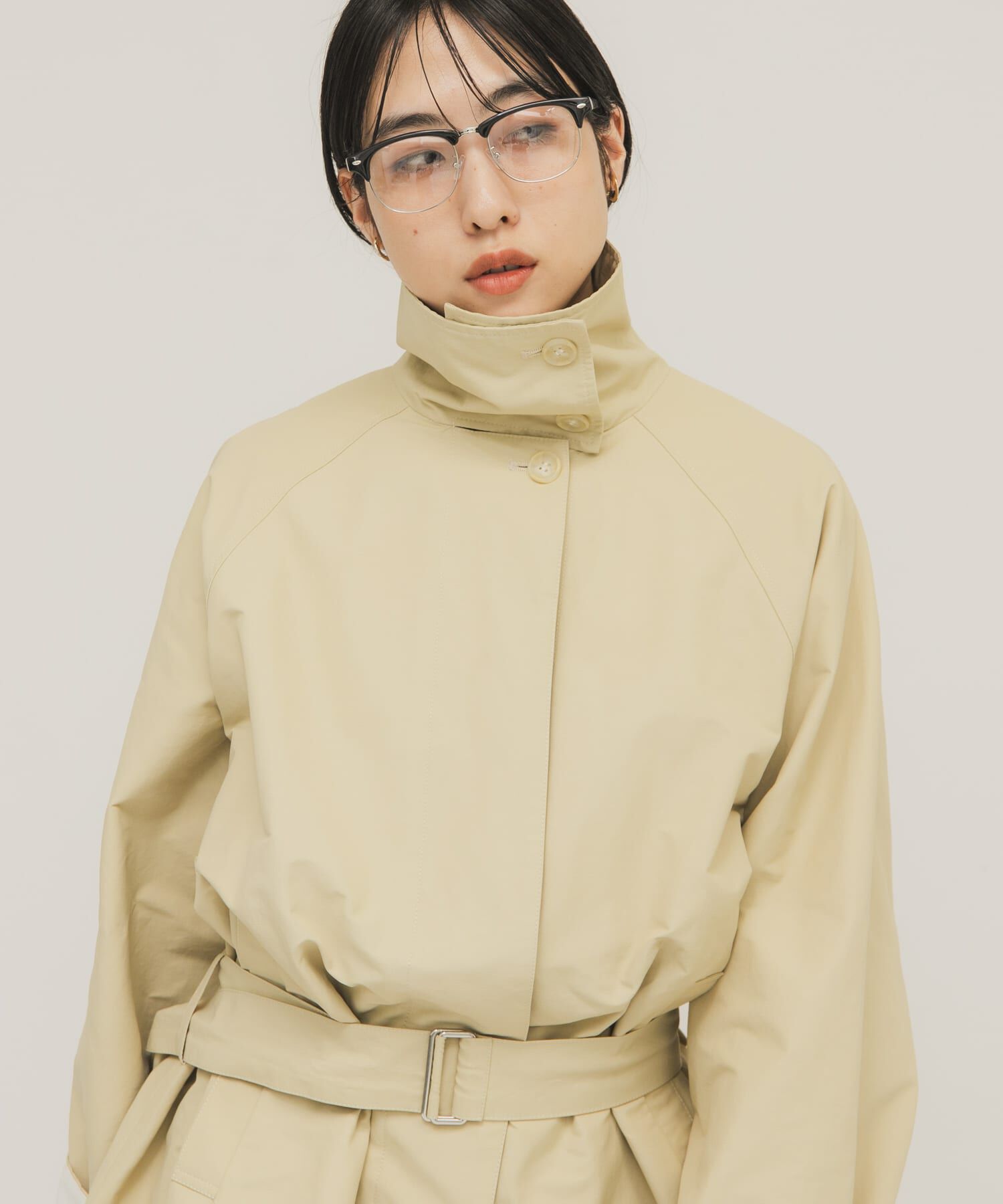  「テントラインBIGミドルコート」|ノーカラーコート|