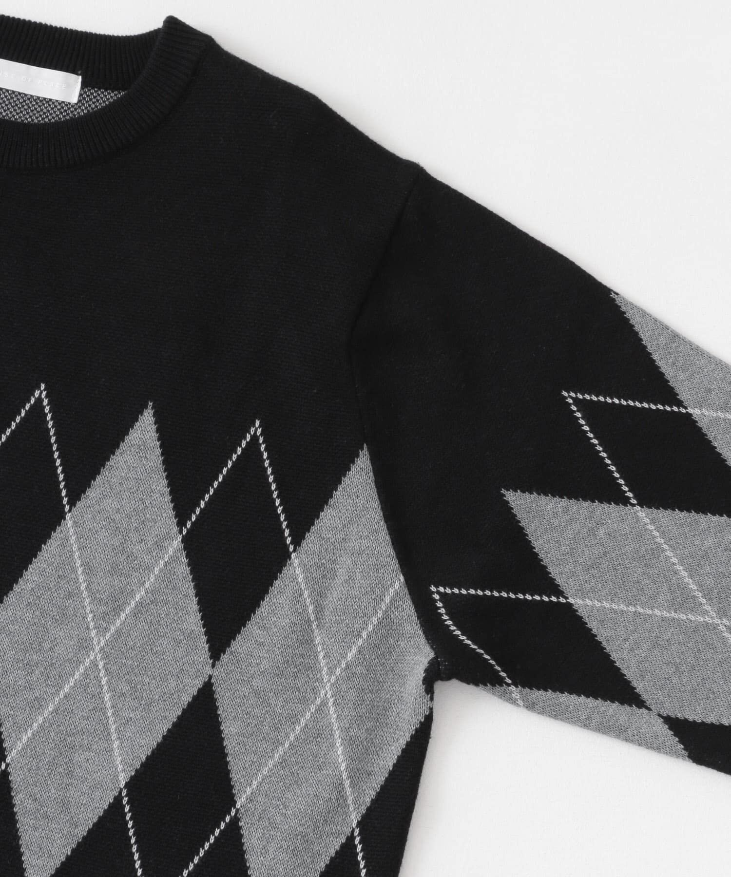 SENSE OF PLACE by URBAN RESEARCH「アーガイルクルーネックセーター」|ニット・セーター|