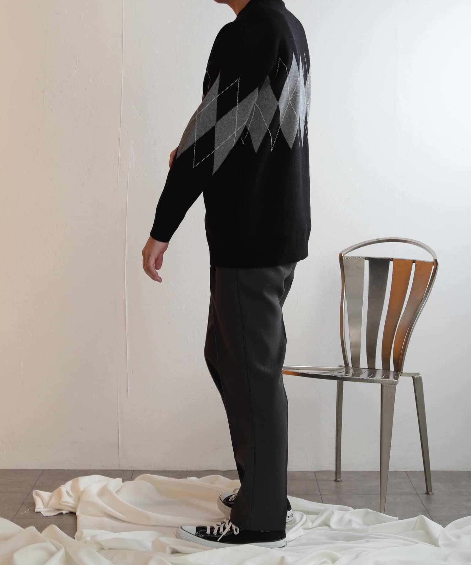 SENSE OF PLACE by URBAN RESEARCH「アーガイルクルーネックセーター」|ニット・セーター|